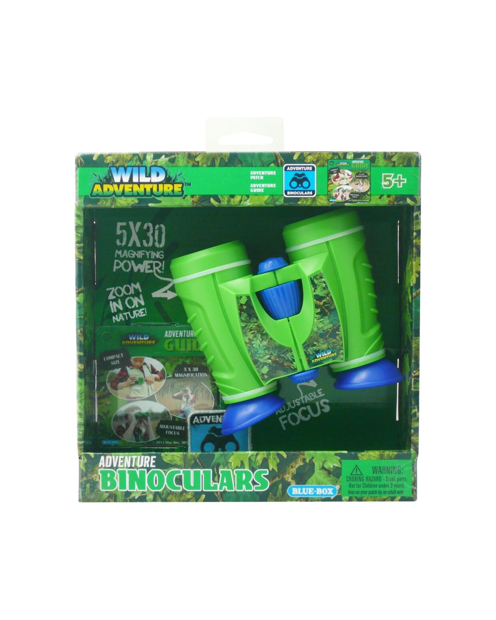 3 WILD ADVENTURE 2PK Binoculars Kids Outdoor Toy Explorer Adventure Fun - Green, 3 of 6