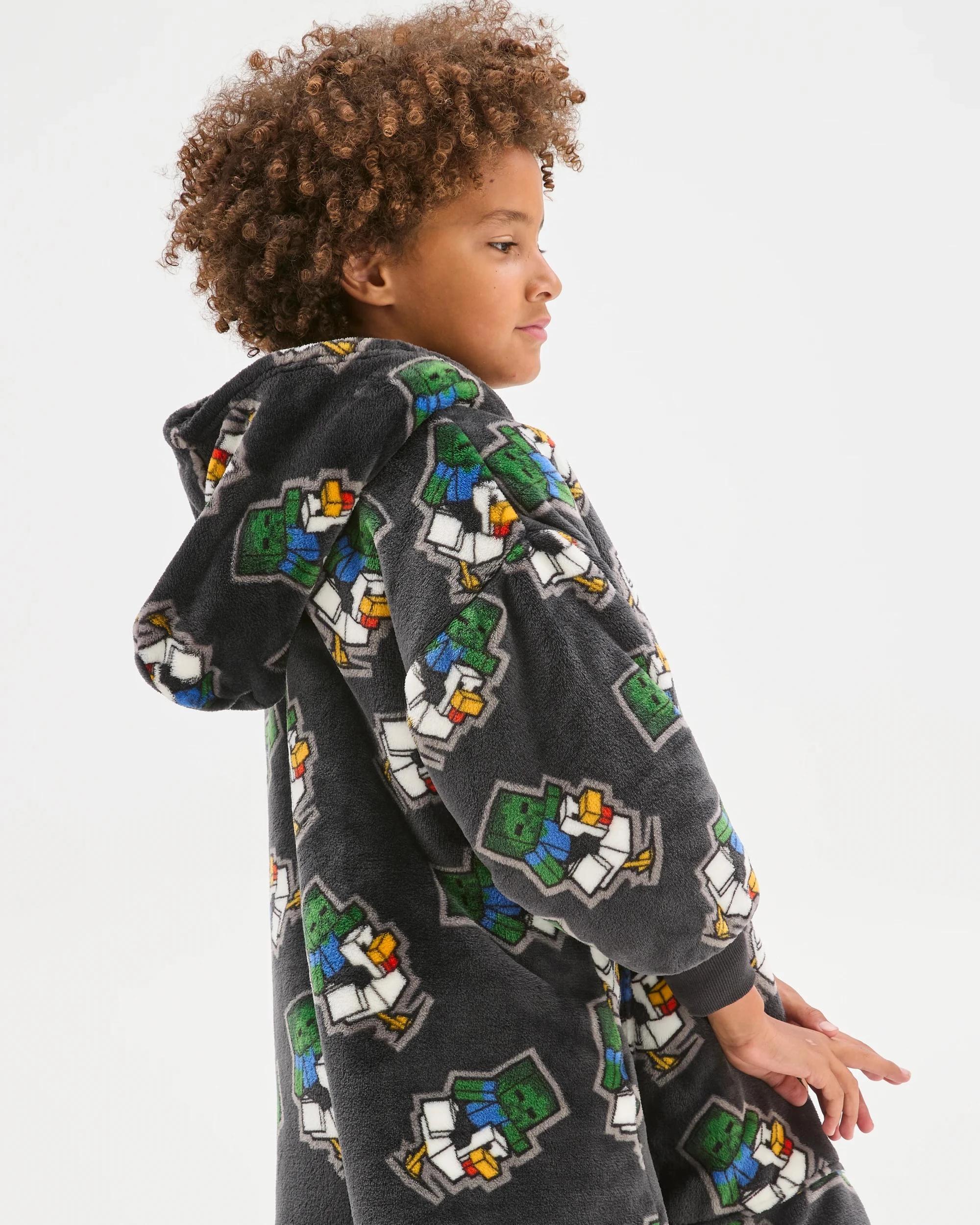 2 Minecraft Coral Fleece Oversized Hoodie MINECRAFT, 2 of 5