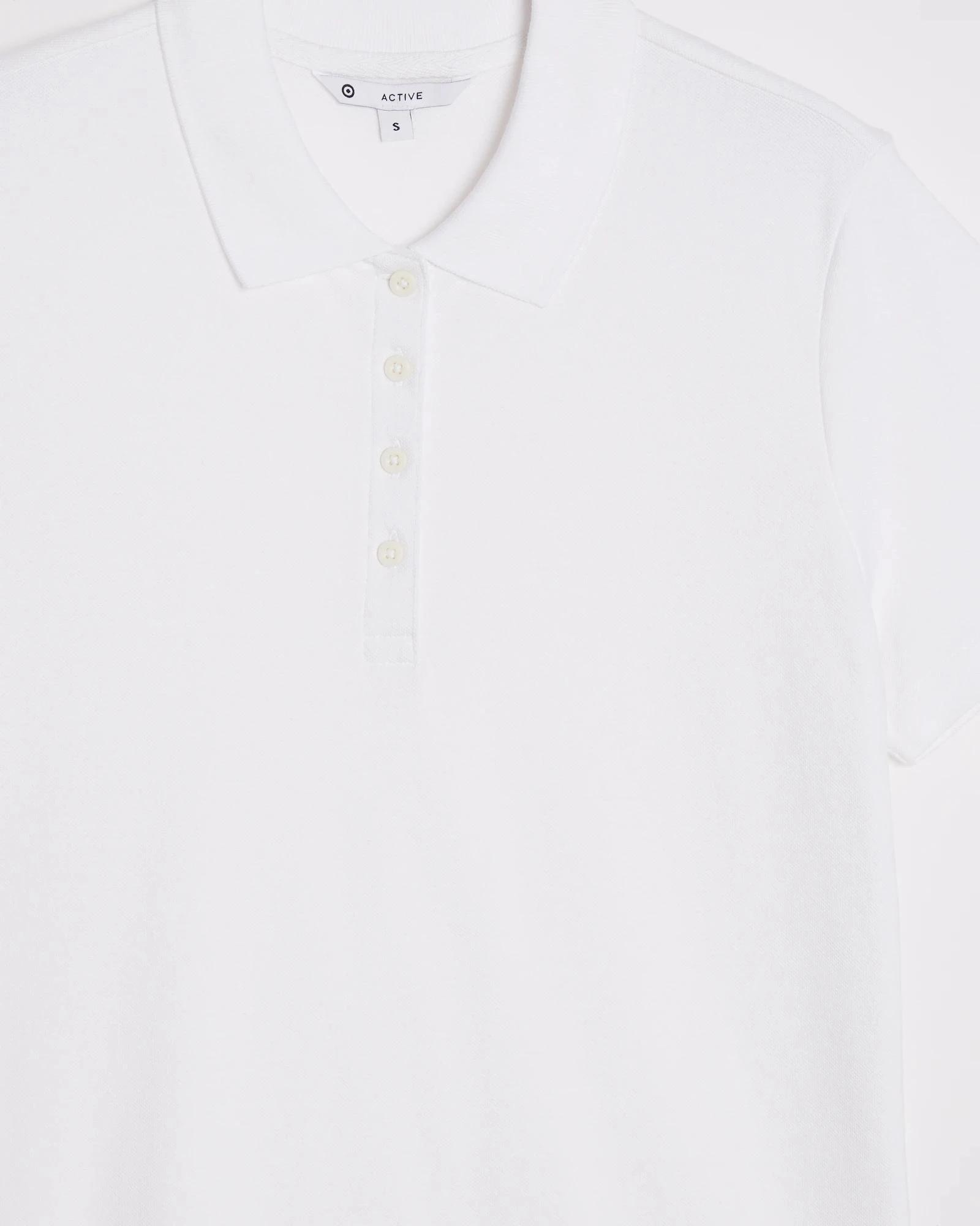 6 Target Active Pique Polo T-Shirt WHITE, 6 of 6