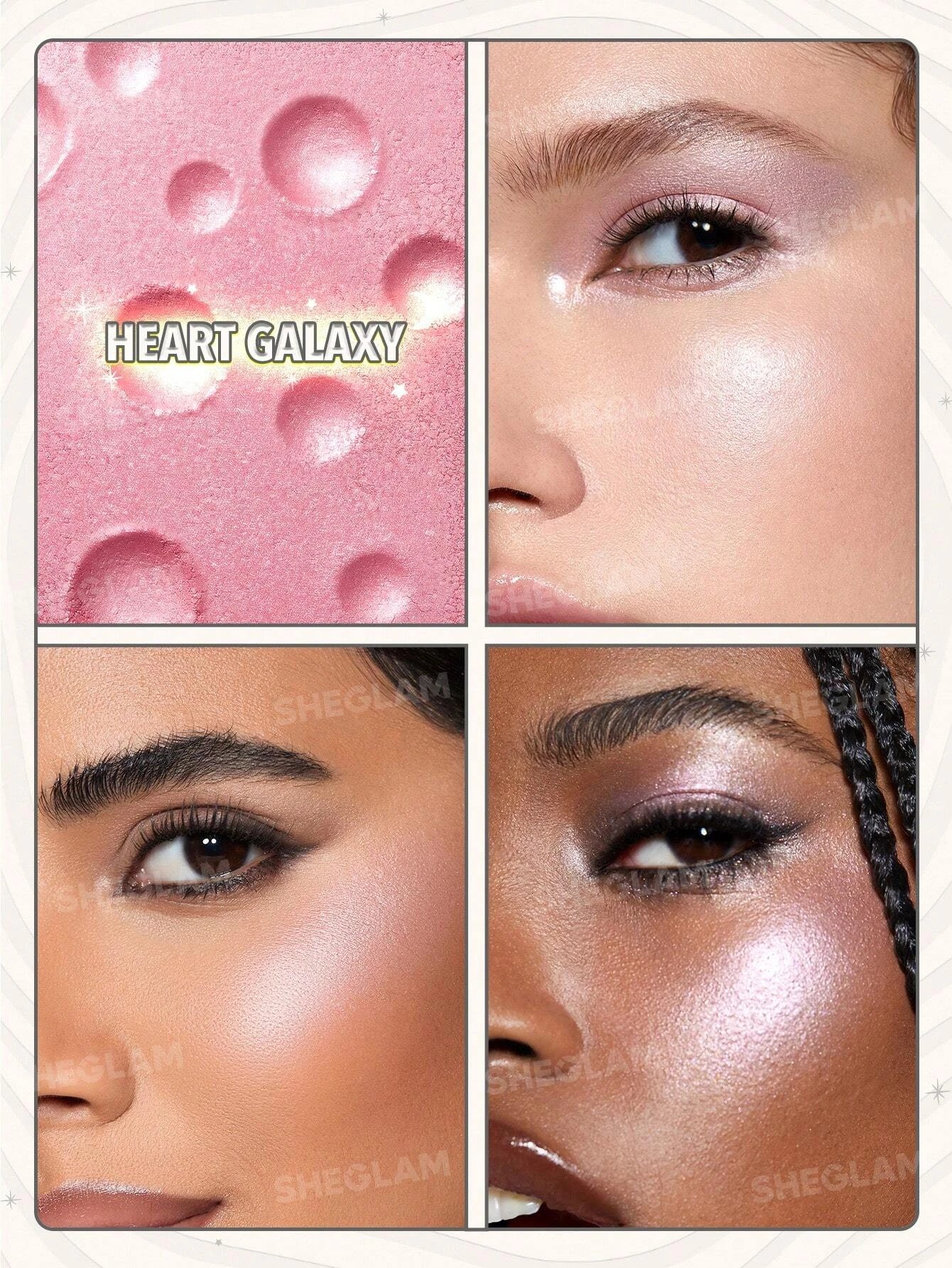 3 SHEGLAM Lunar Glow Highlighter - Heart Galaxy, 3 of 6