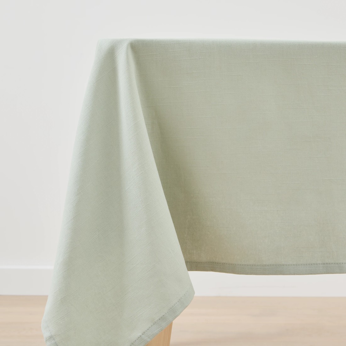 3 Sage Extra Large Linen Look Table Cloth, 3 of 5