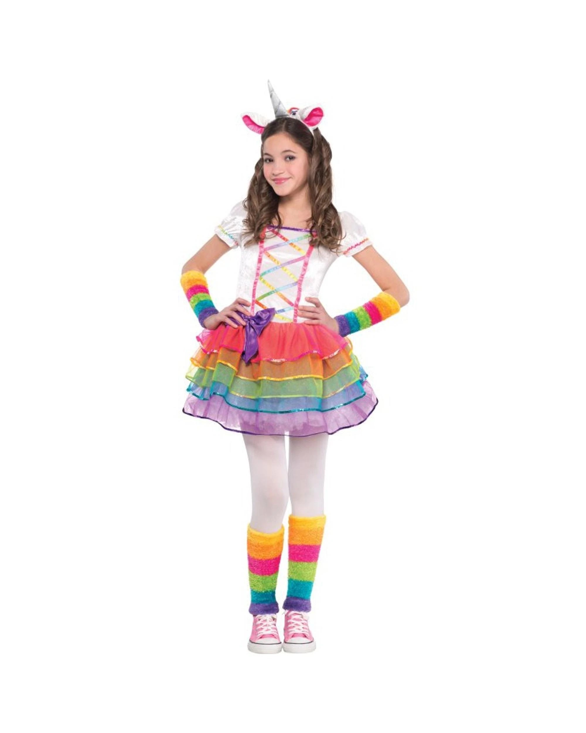 1 Rainbow Unicorn Kids Costume Size 3-4 Years, 1 of 1