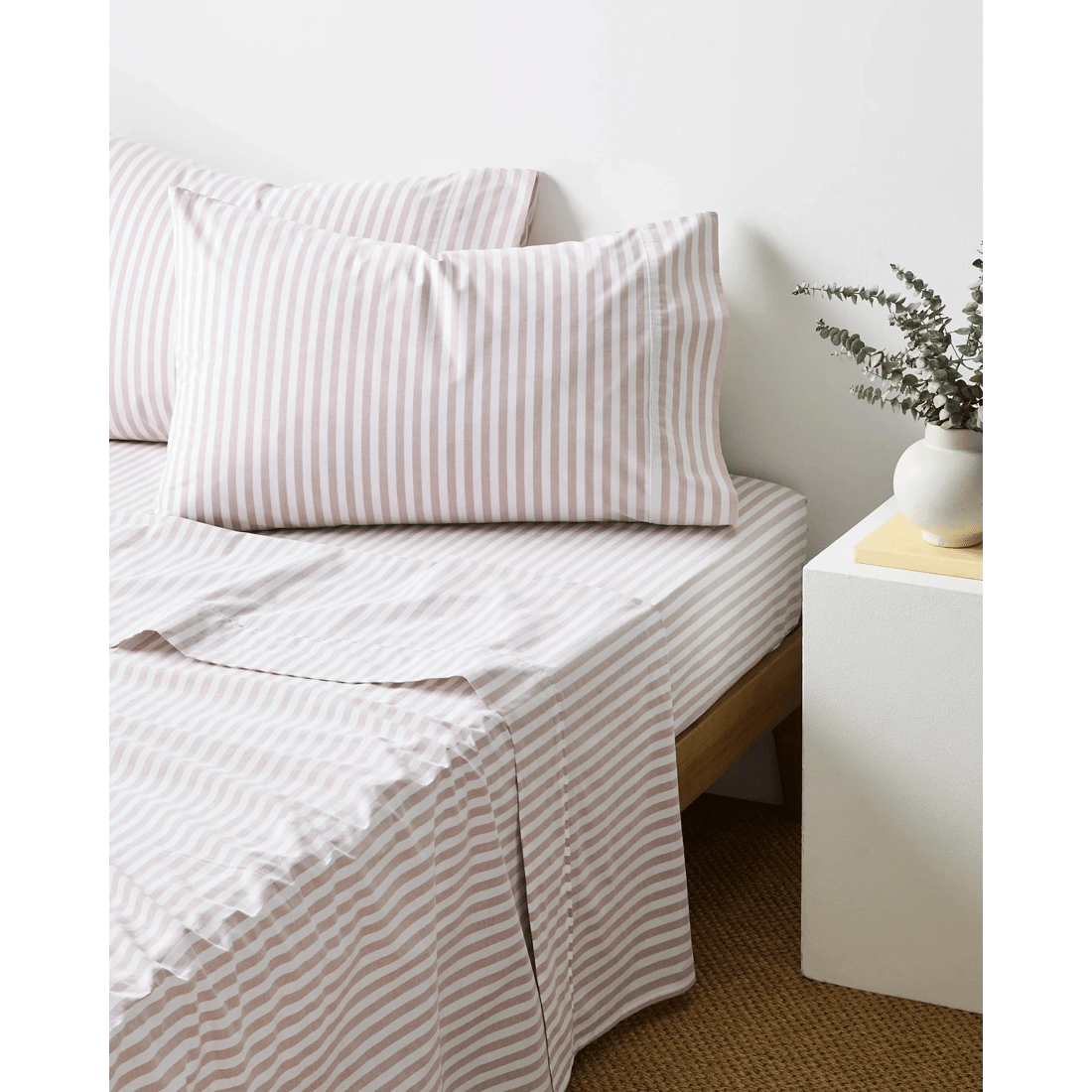 1 Target Australian Cotton Mix & Match Flat Sheet - Natural, 1 of 2
