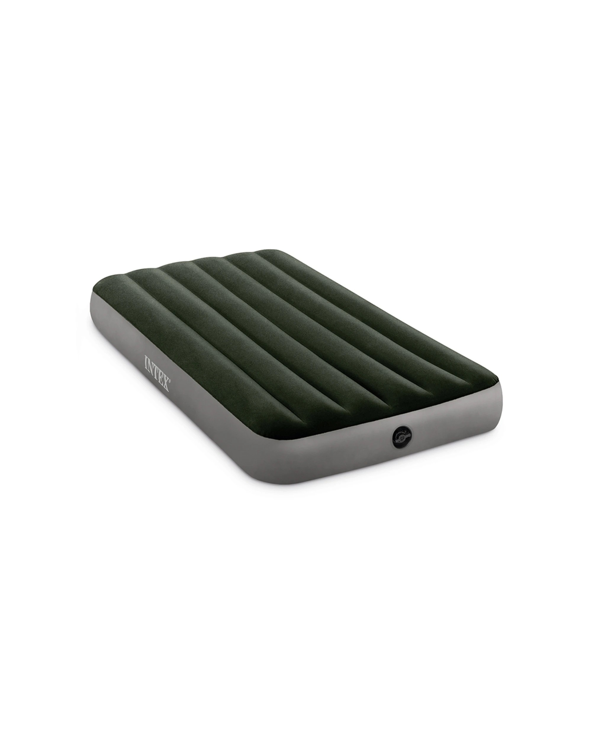 1 INTEX Deluxe Single-High Dura-Beam Airbed Fiber-Tech Construction - Single Bed - Black, 1 of 3