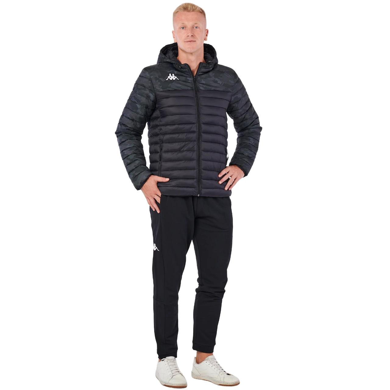 6 Kappa Mens Training Lamezio Black Camouflage Peformance Jacket BLACK CAMOUFLAGE, 6 of 6