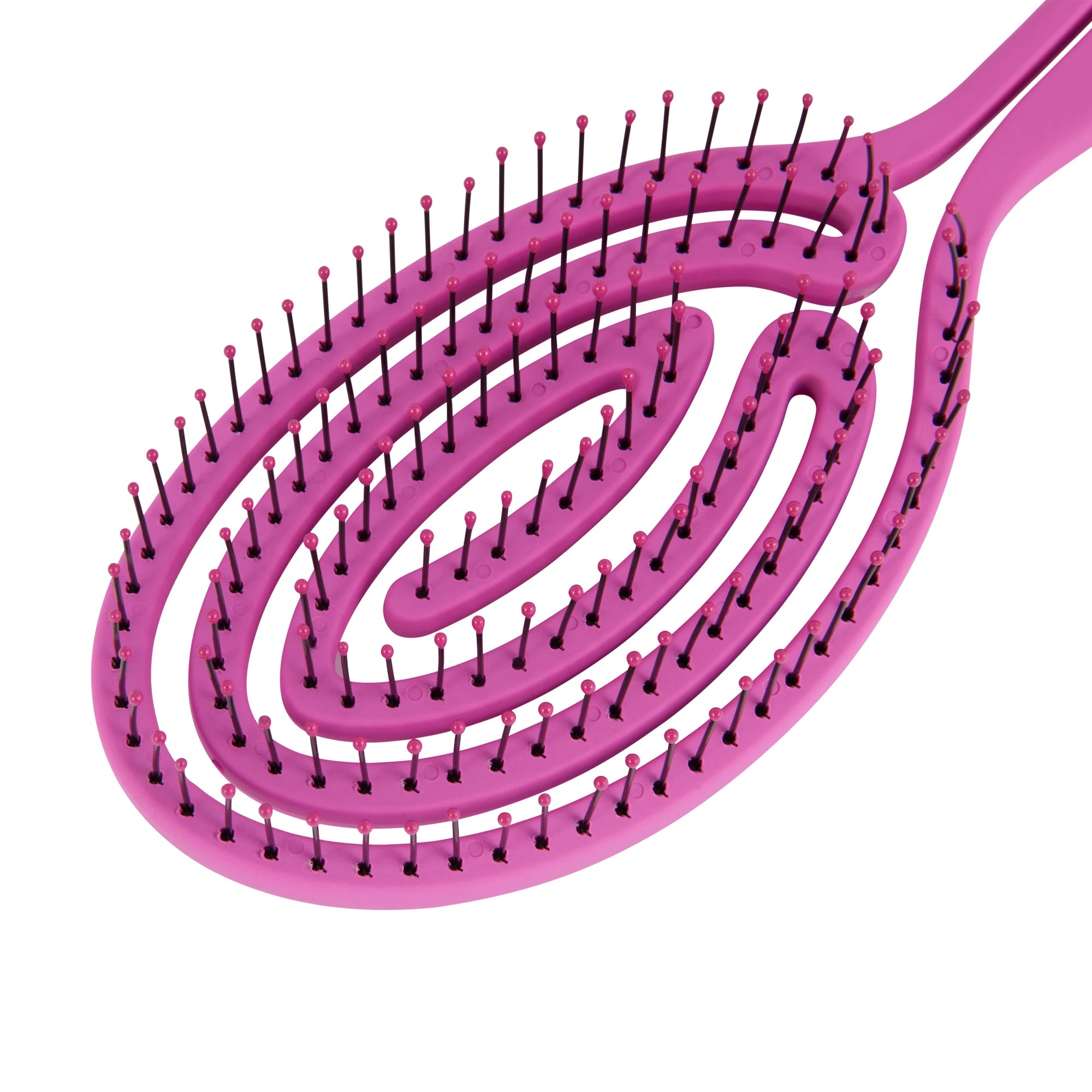 2 OXX Haircare Styling Flexible Paddle Brush - Pink, 2 of 3