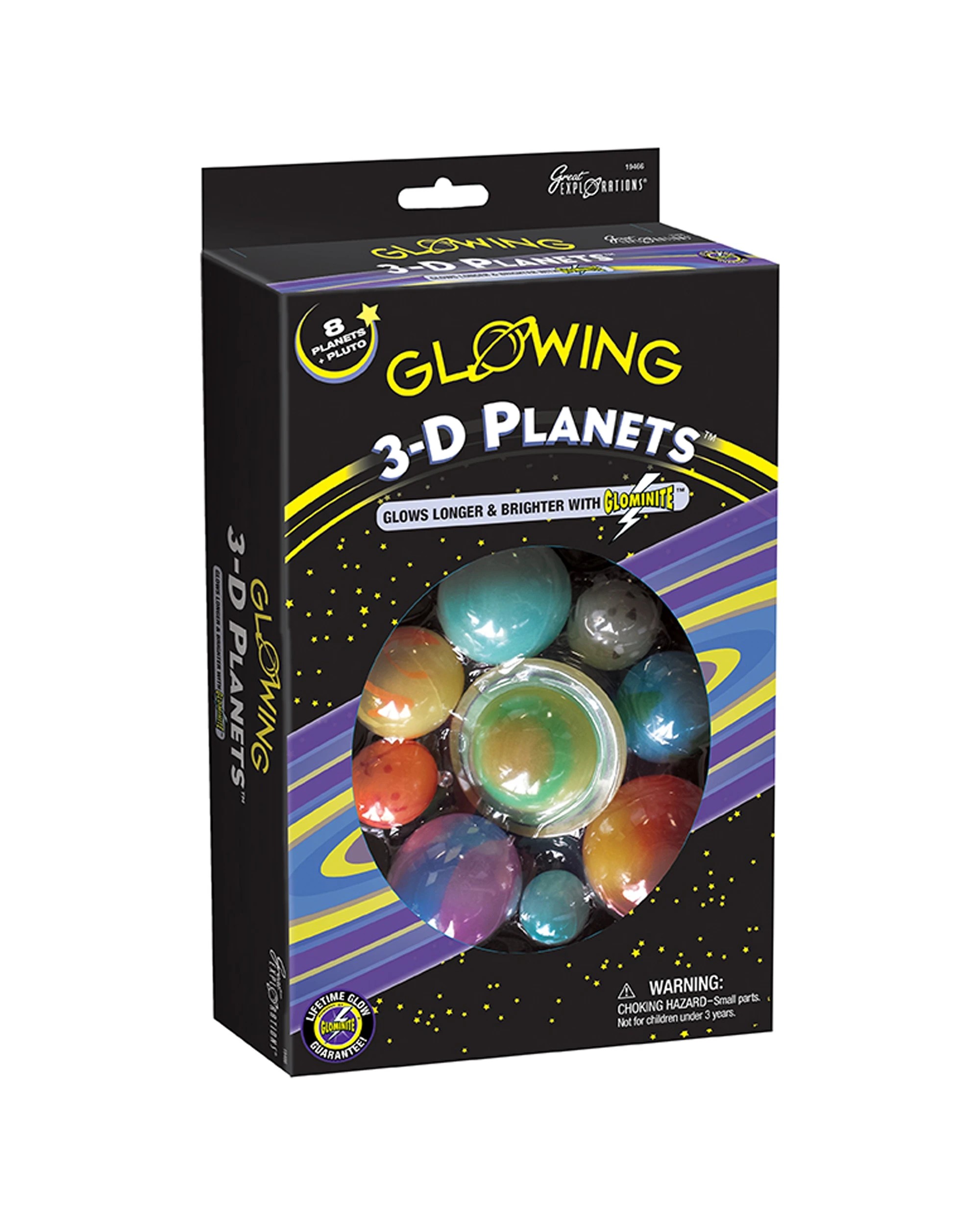 1 Great Explorations Glowing 3D Planets Decoration - Multi, 1 of 1