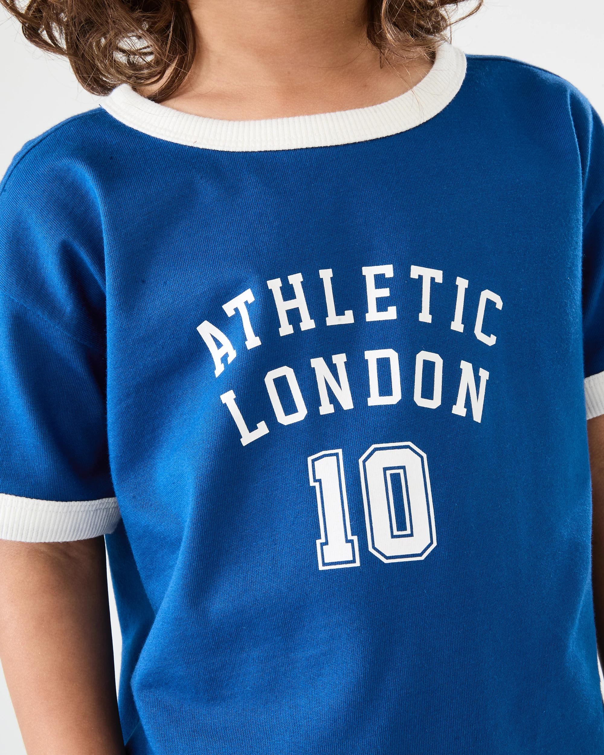 4 Ringer T-shirt Blu Varsit, 4 of 6