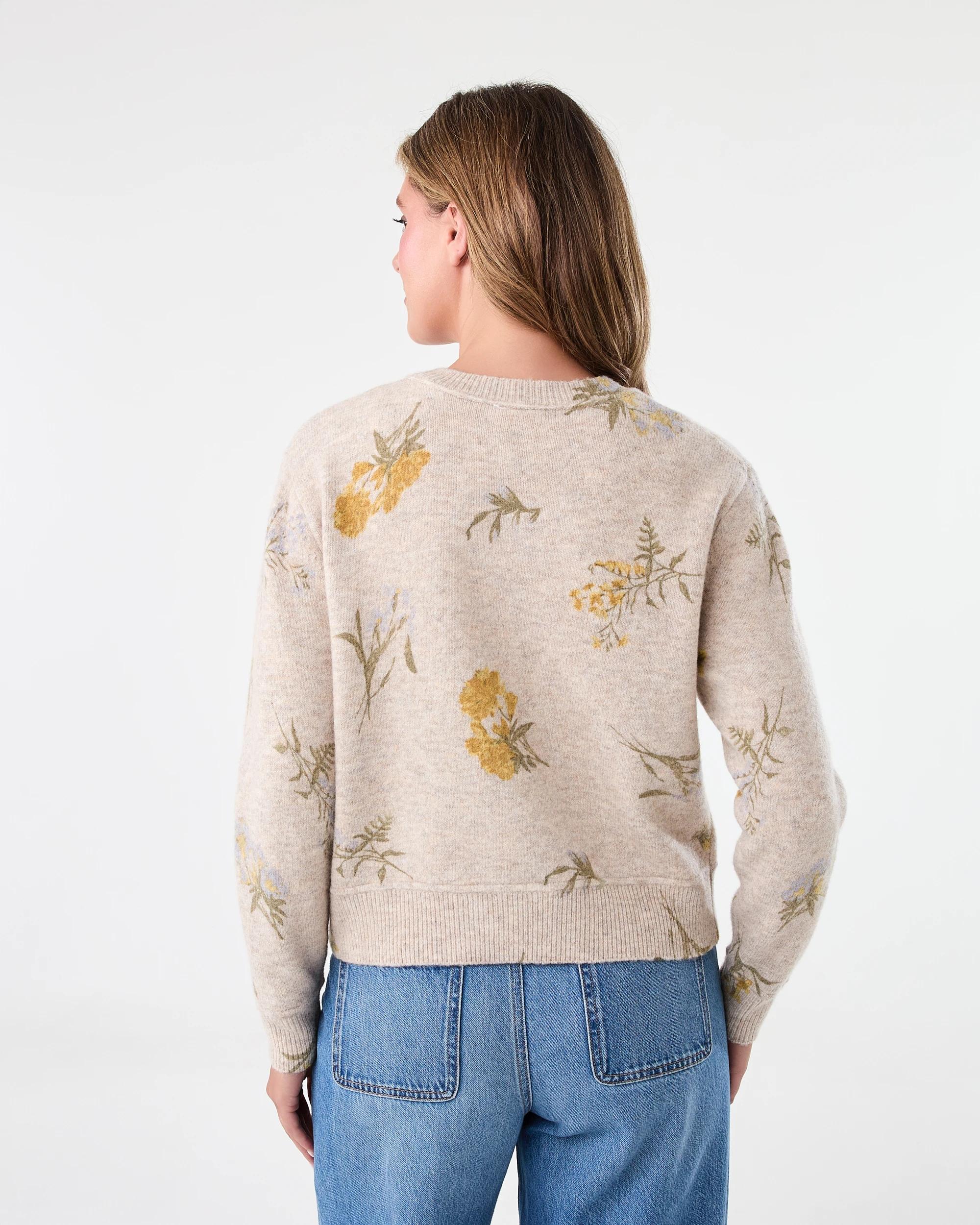 4 Floral Printed Cardigan Nt Bge, 4 of 8