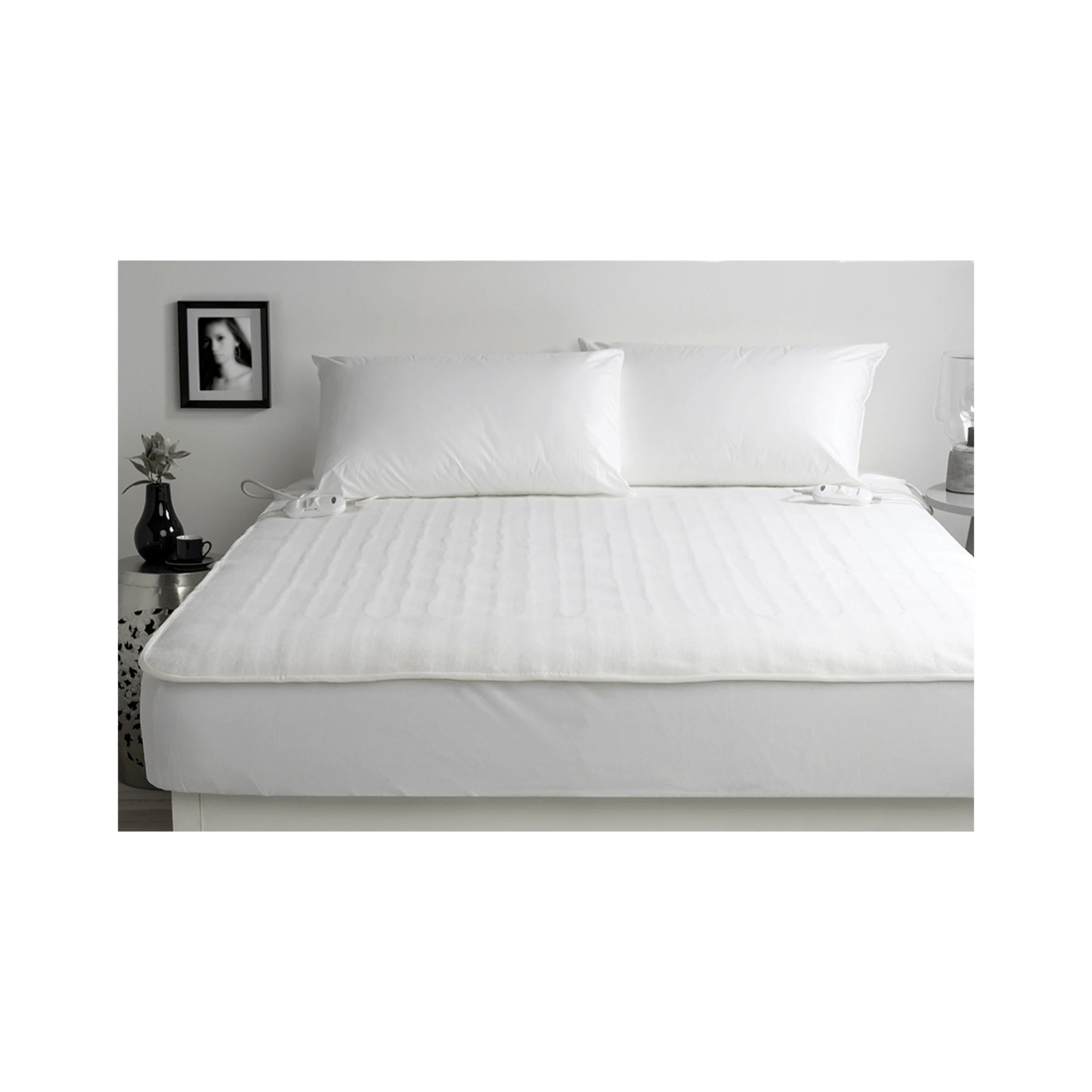 1 Jason Commercial King Single Electric Blanket Fully Fitted 107x203cm
 - White, 1 of 3