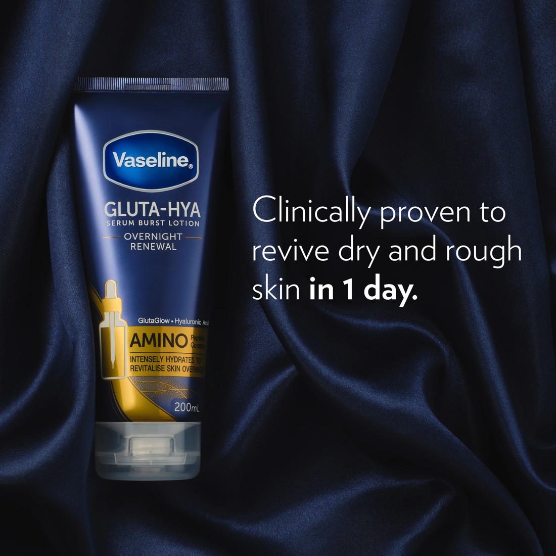 7 Vaseline Gluta-Hya Serum Burst Overnight Renewal Body Lotion 200ml, 7 of 8