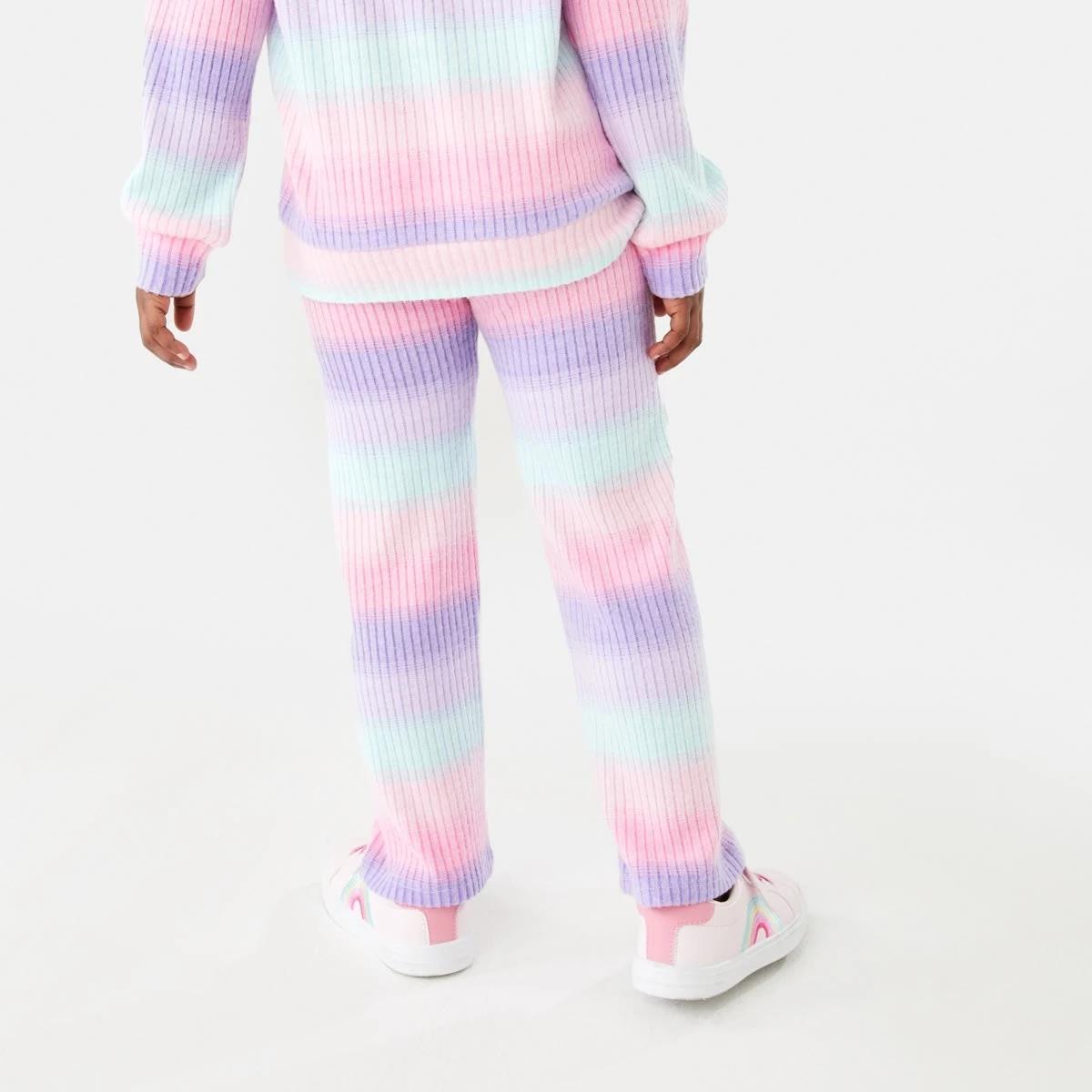2 Wide Leg Brushed Leggings Stripes, 2 of 7