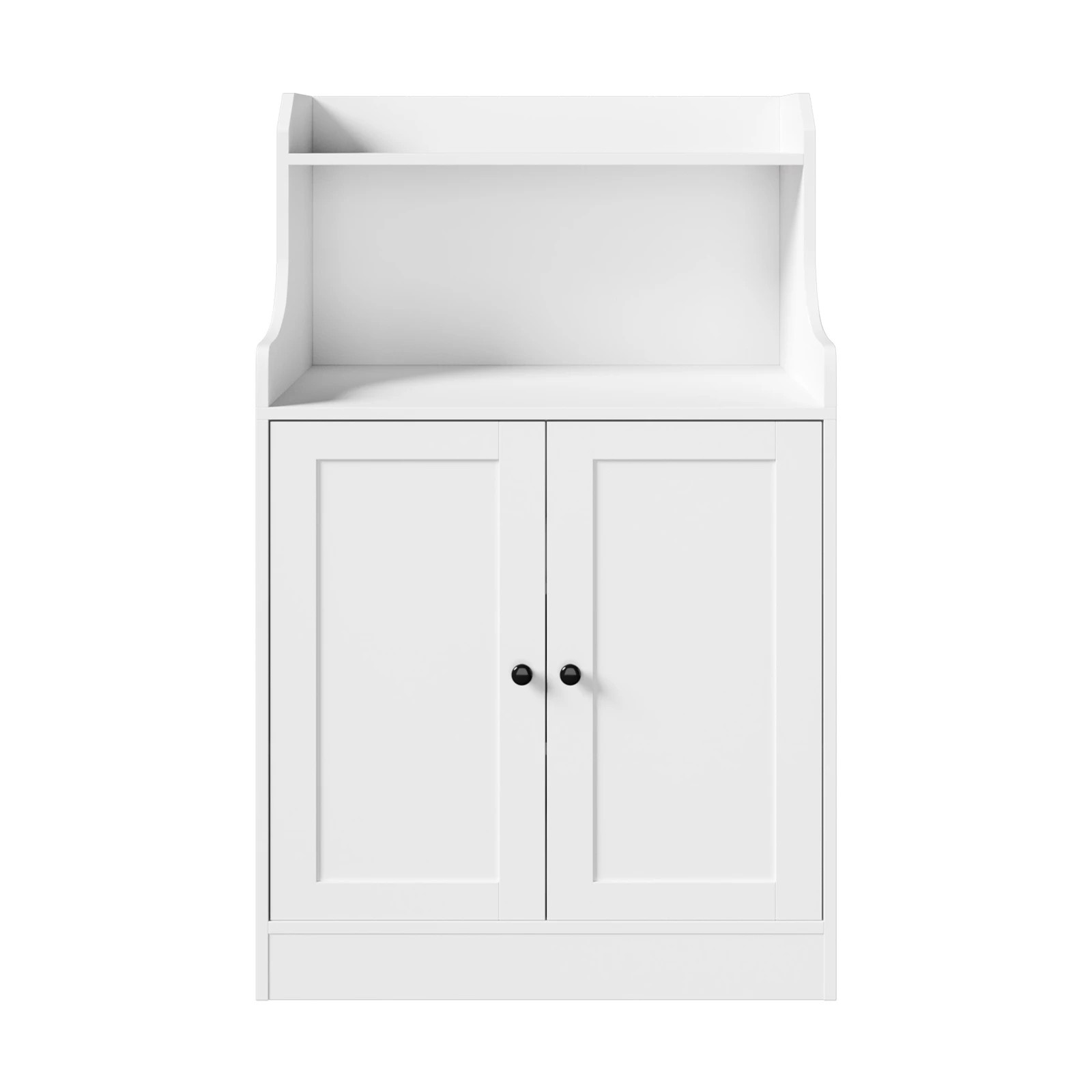 6 Oikiture Buffet Sideboard 2 Doors Hallway Table
 - White, 6 of 10