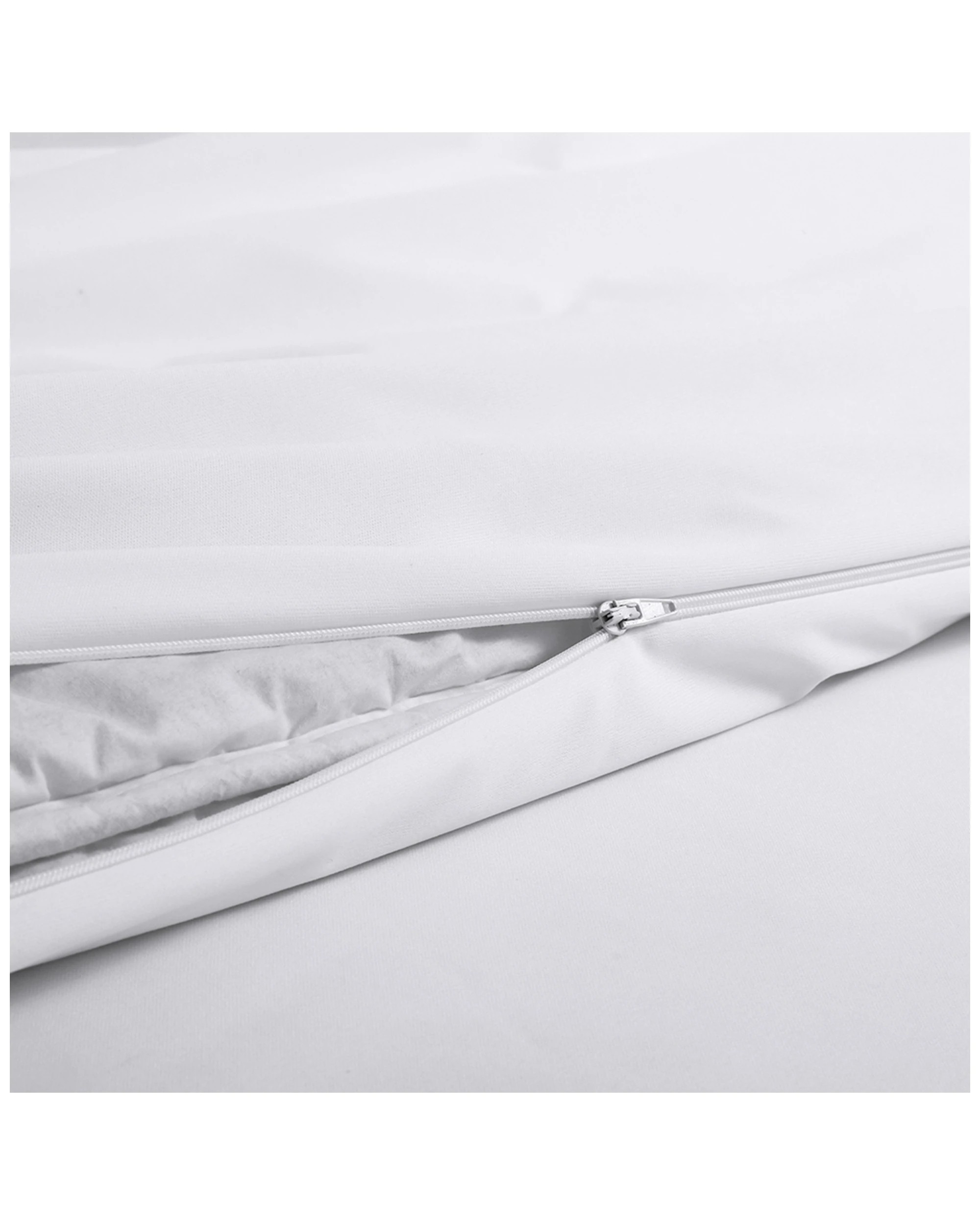 3 Jason Commercial Queen Bed Eva Clean Waterproof Quilt Protector 210x210cm - Queen Bed - White, 3 of 3