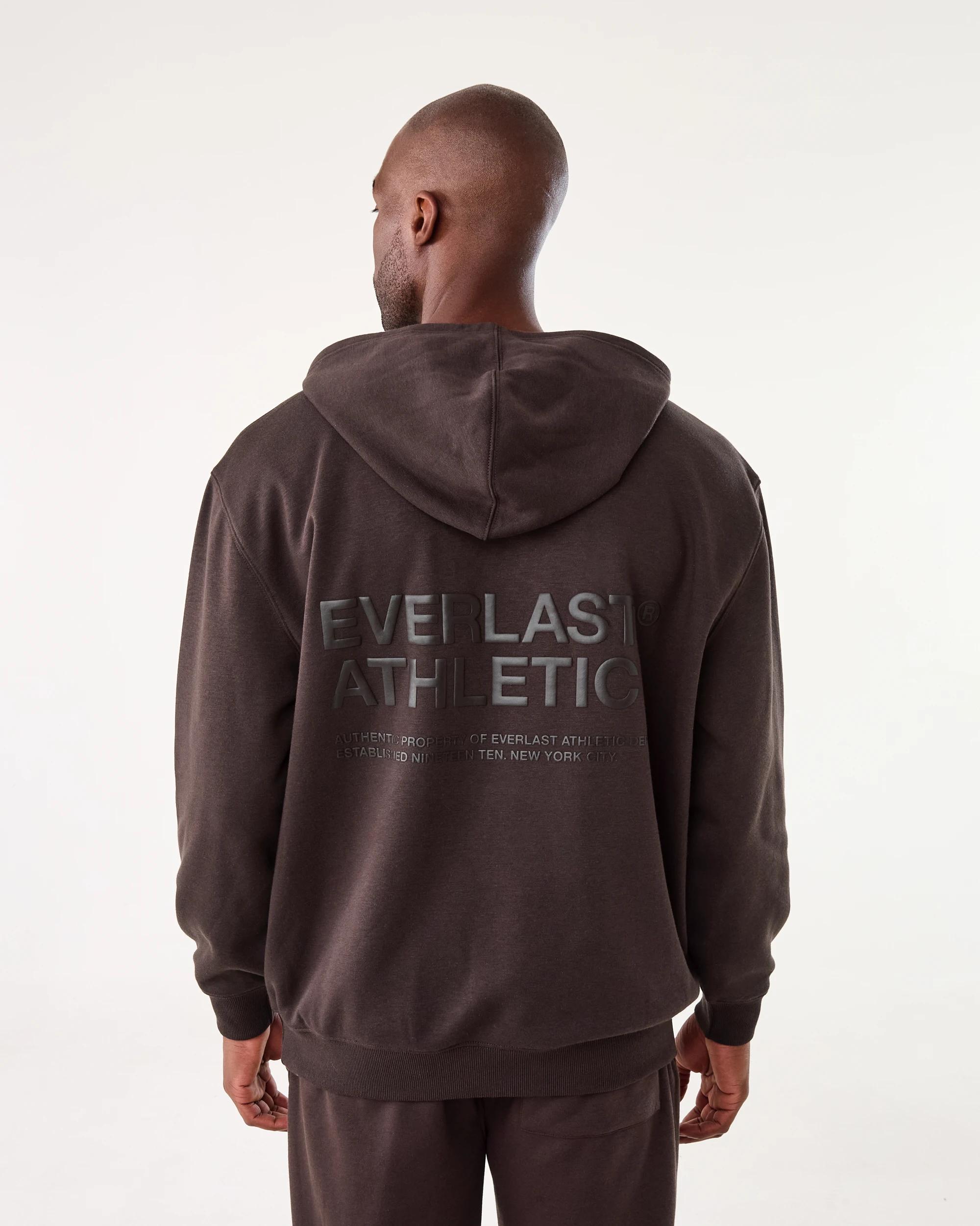 3 Everlast Mens Oversized Hoodie Choc Brown, 3 of 9