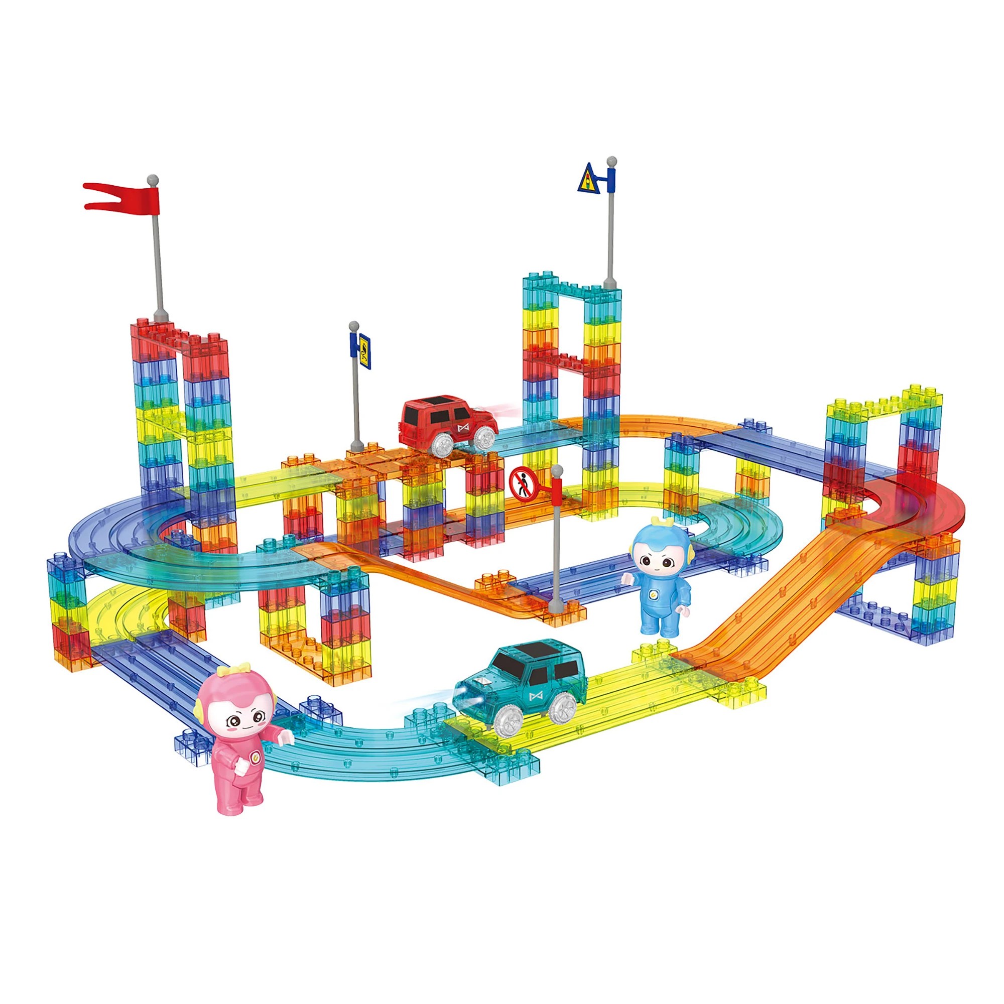 2 Traderight Kids 154pcs Magnetic Tiles Blocks, 2 of 7