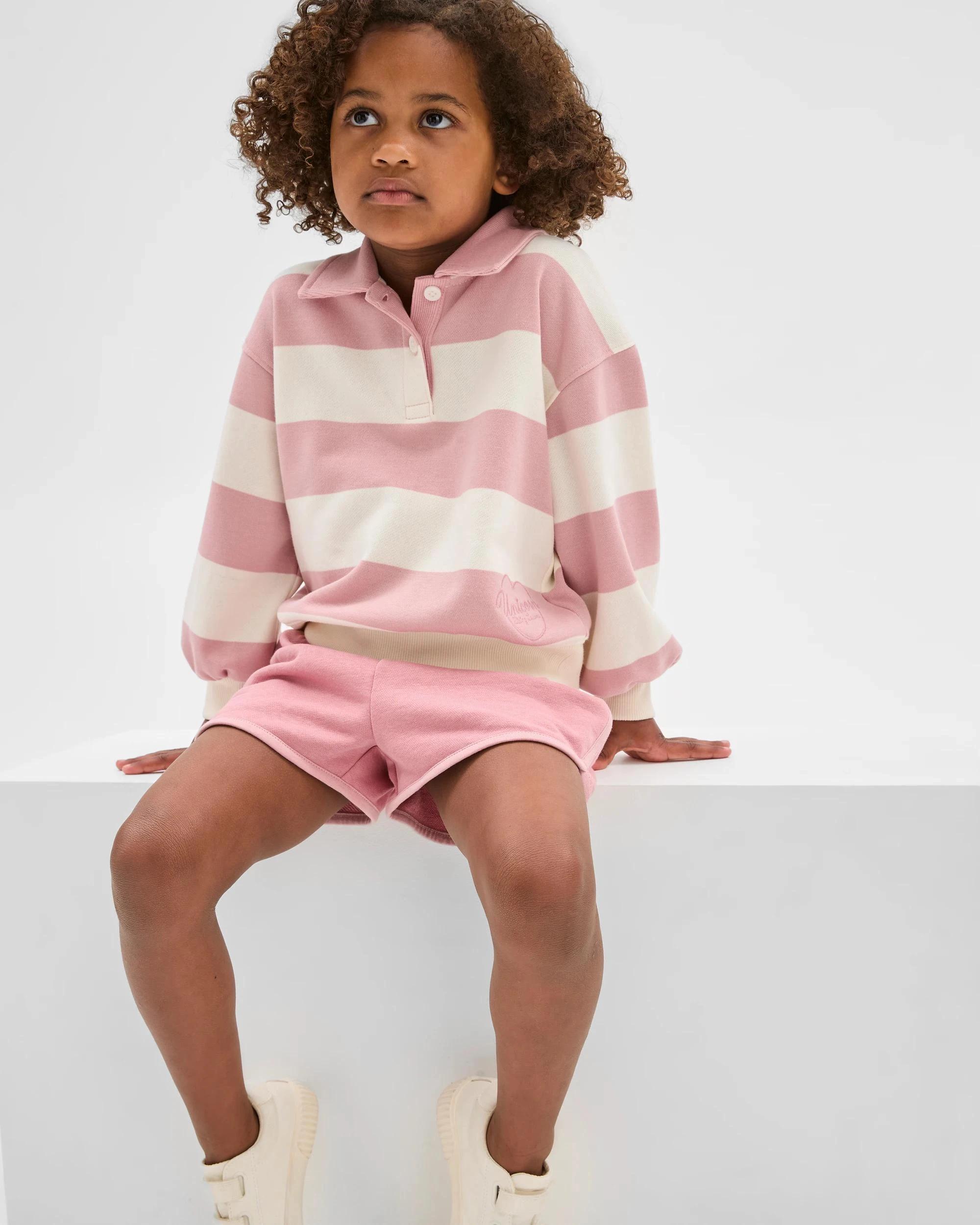 6 Target Australian Cotton Blend Fleece Top and Short 2 Piece Set PINK STRIPE, 6 of 9