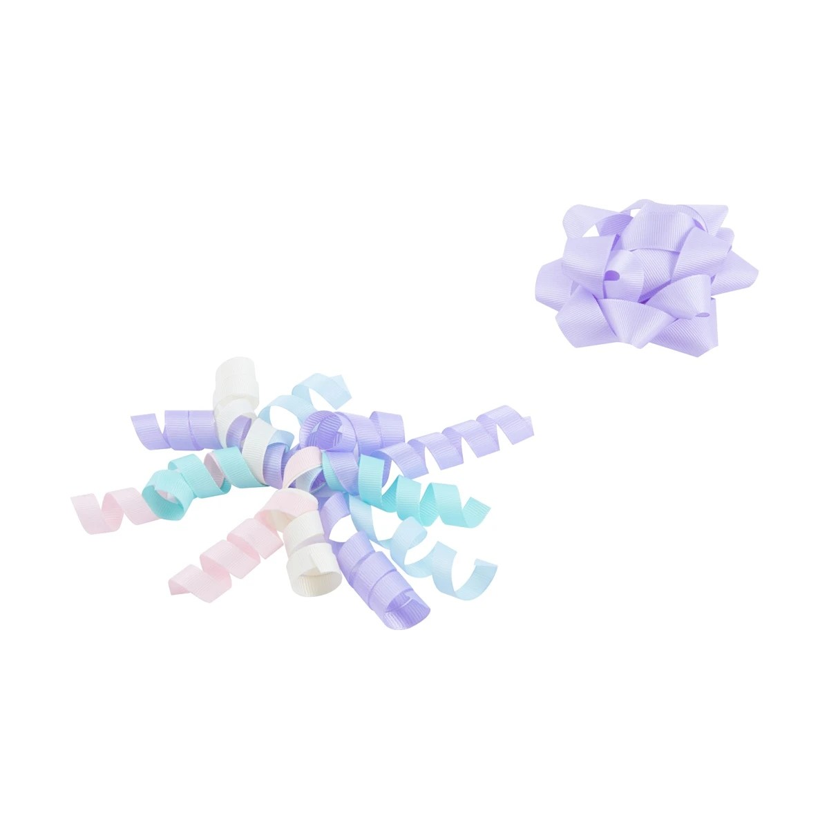 3 2 Piece Grosgrain Bow and Ribbon Set - Pastels, 3 of 3