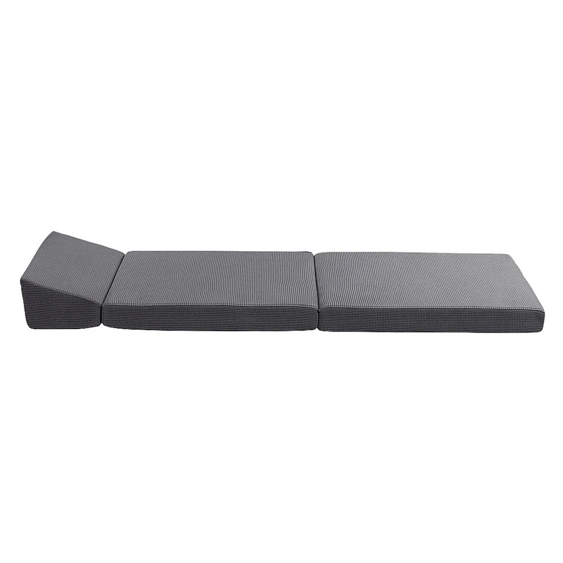 3 Giselle Foldable Mattress Folding Sofa Bed Trifold Sleeping Camping Cushion Mat - Grey, 3 of 8