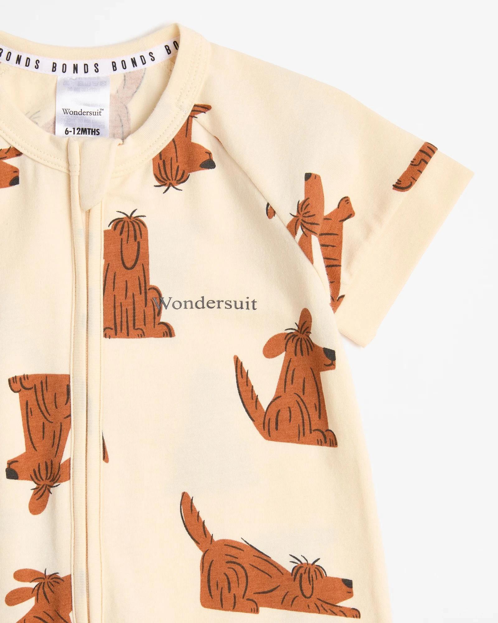 3 Bonds Baby Zippy Wondersuit Romper VANILLA CREAM RUN FREE RALPH, 3 of 5