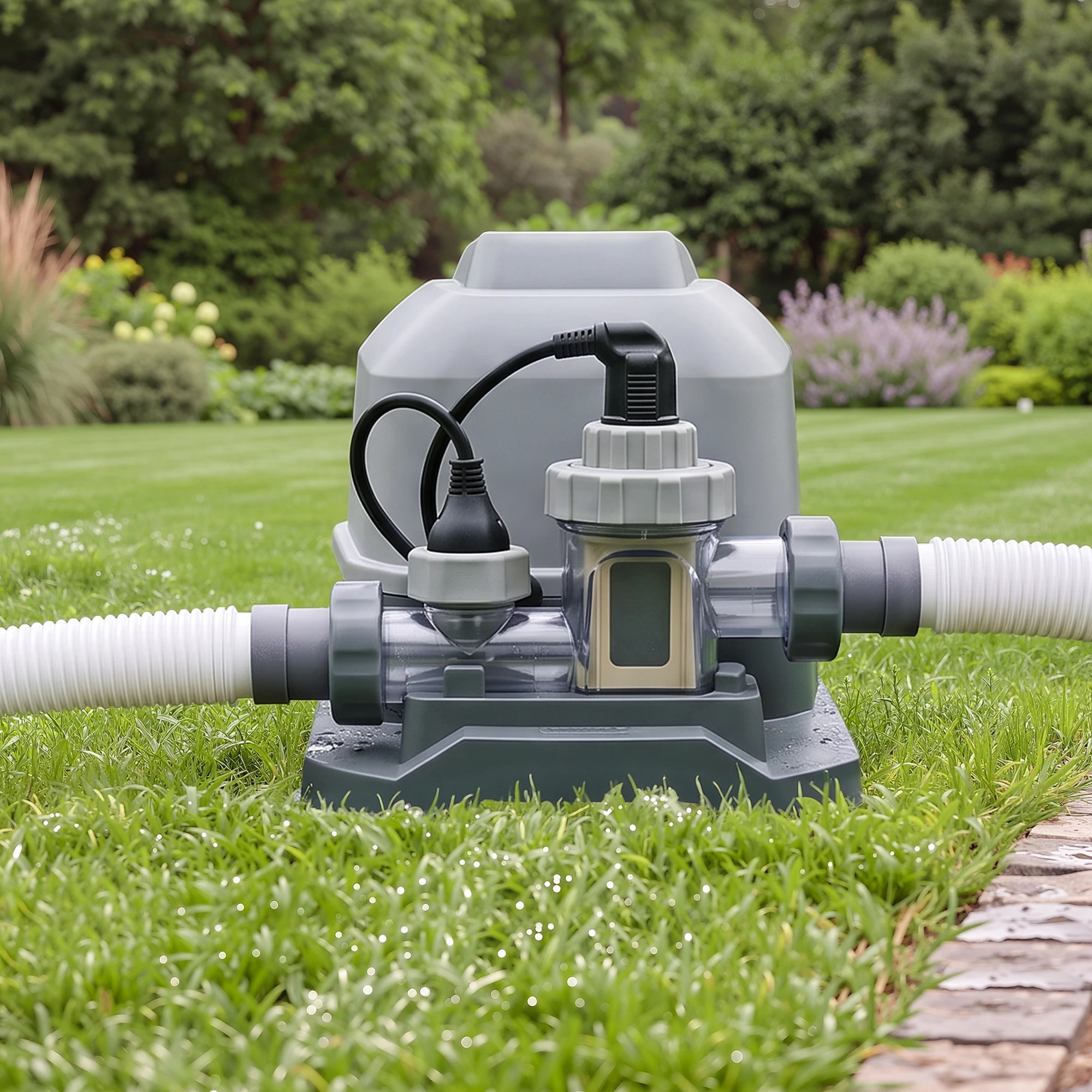 7 Bestway Hydrogenic 6g/h Saltwater Chlorinator System Pool Chlorine Generator - Grey, 7 of 8