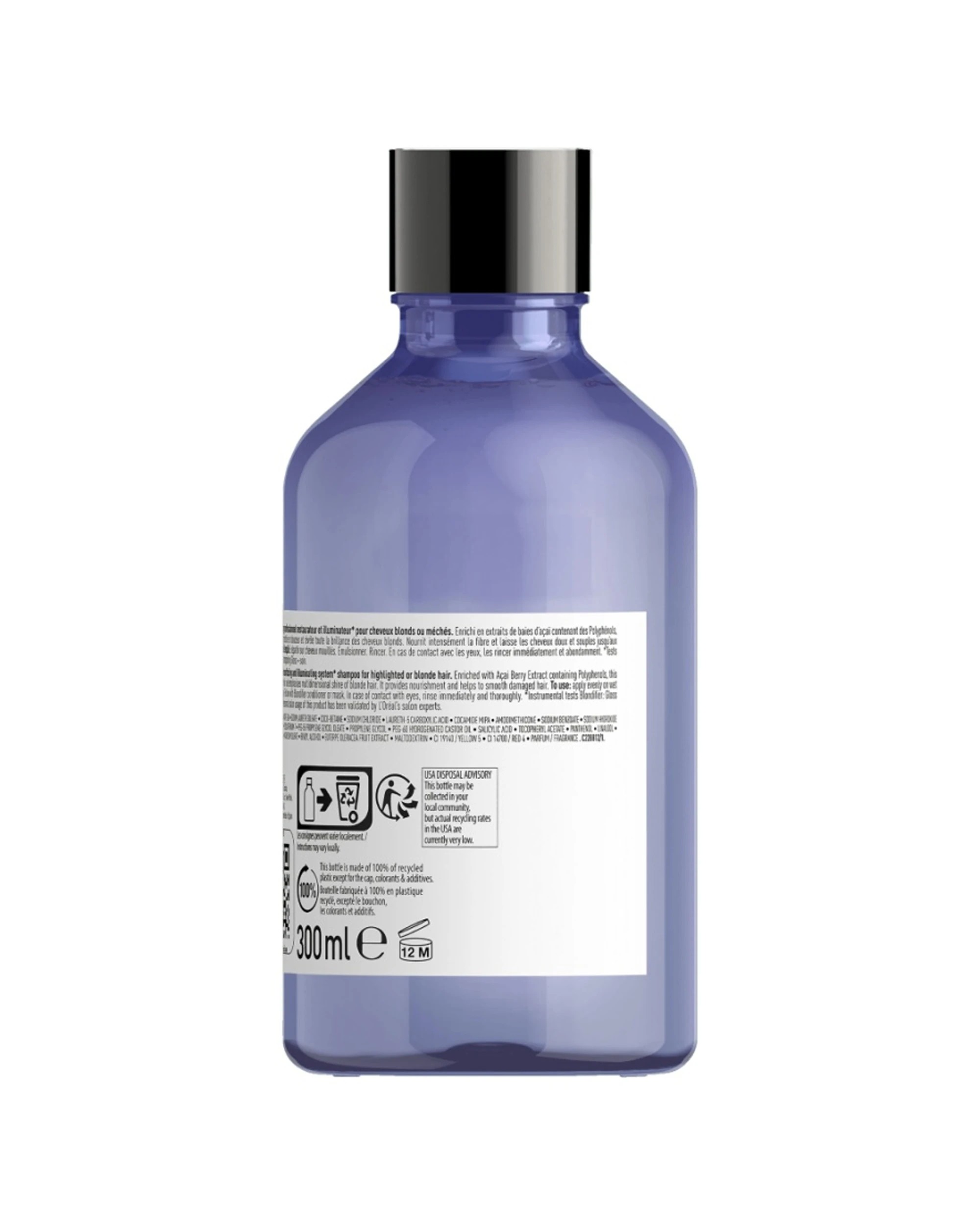 2 L'Oreal Professionnel Blondifier Gloss Shampoo Radiance Blonde Hair 300ml - Purple, 2 of 2