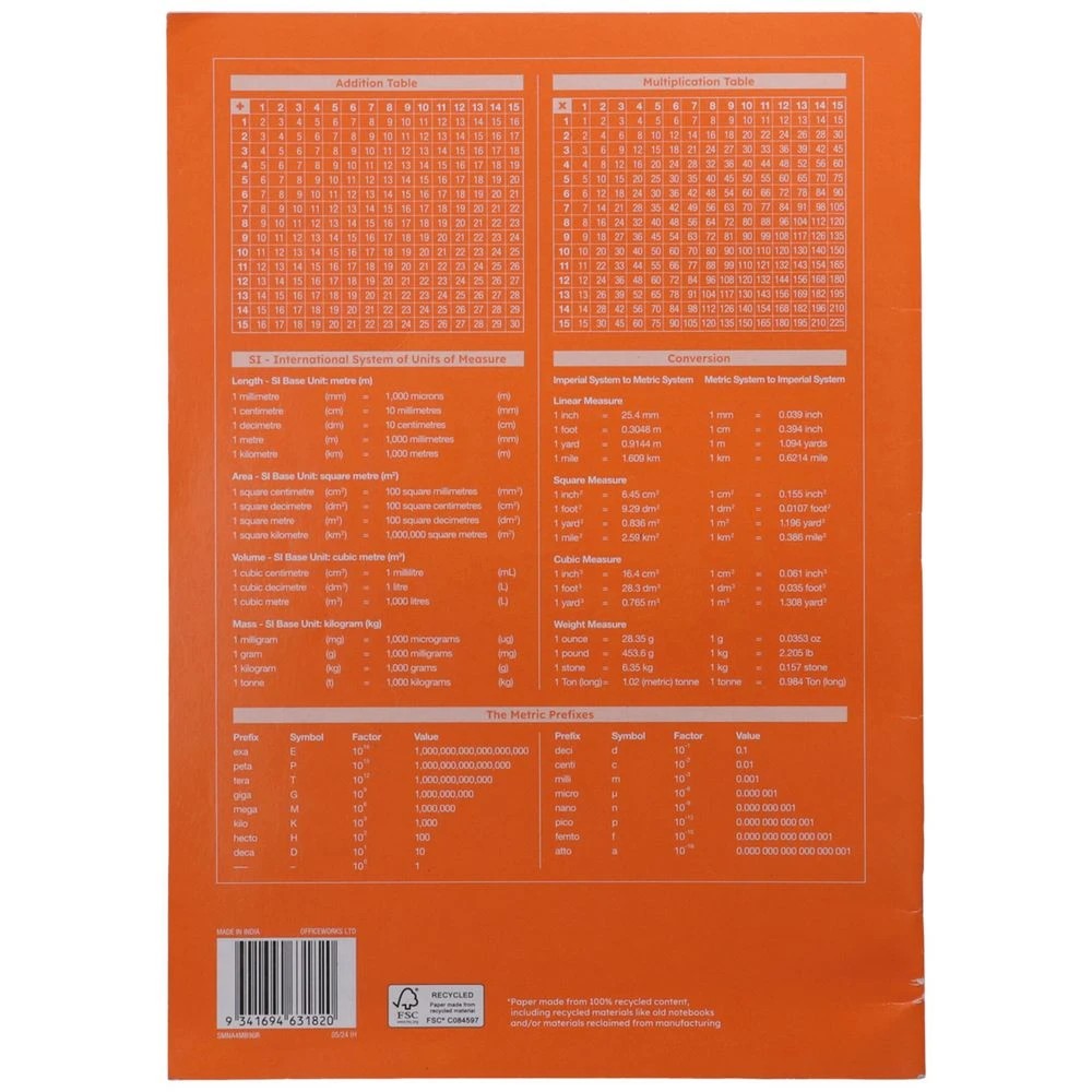 4 Studymate A4 Recycled Music Book 96 Page, 4 of 4