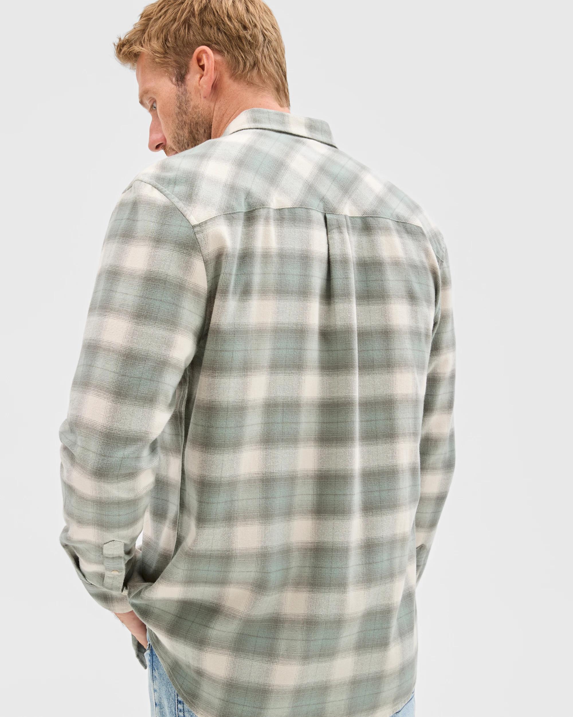 5 Target Australian Cotton Long Sleeve Flannelette Shirt FOG, 5 of 5