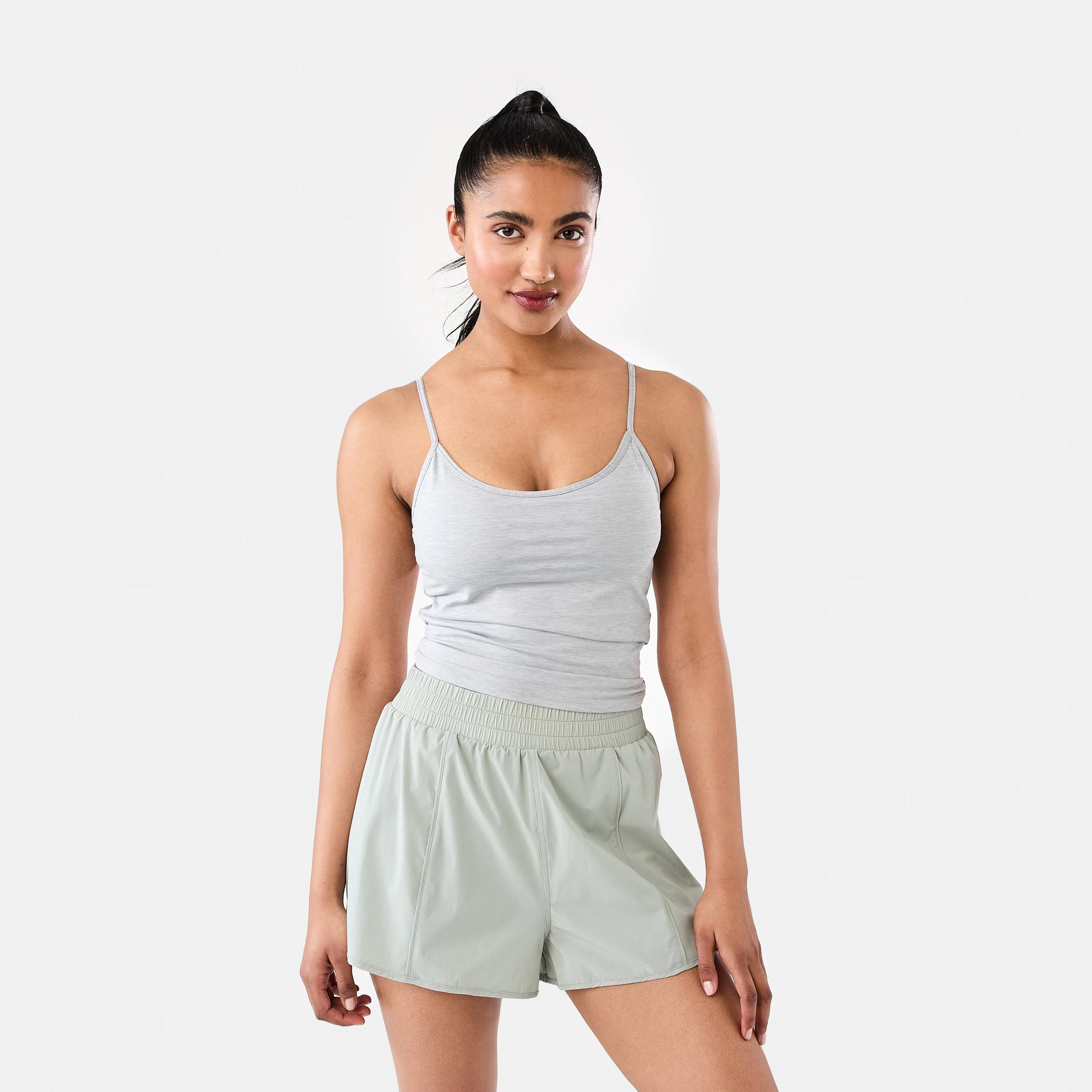 7 Active Womens Soft Touch Shelf Tank SOFT GREY MARLE, 7 of 7