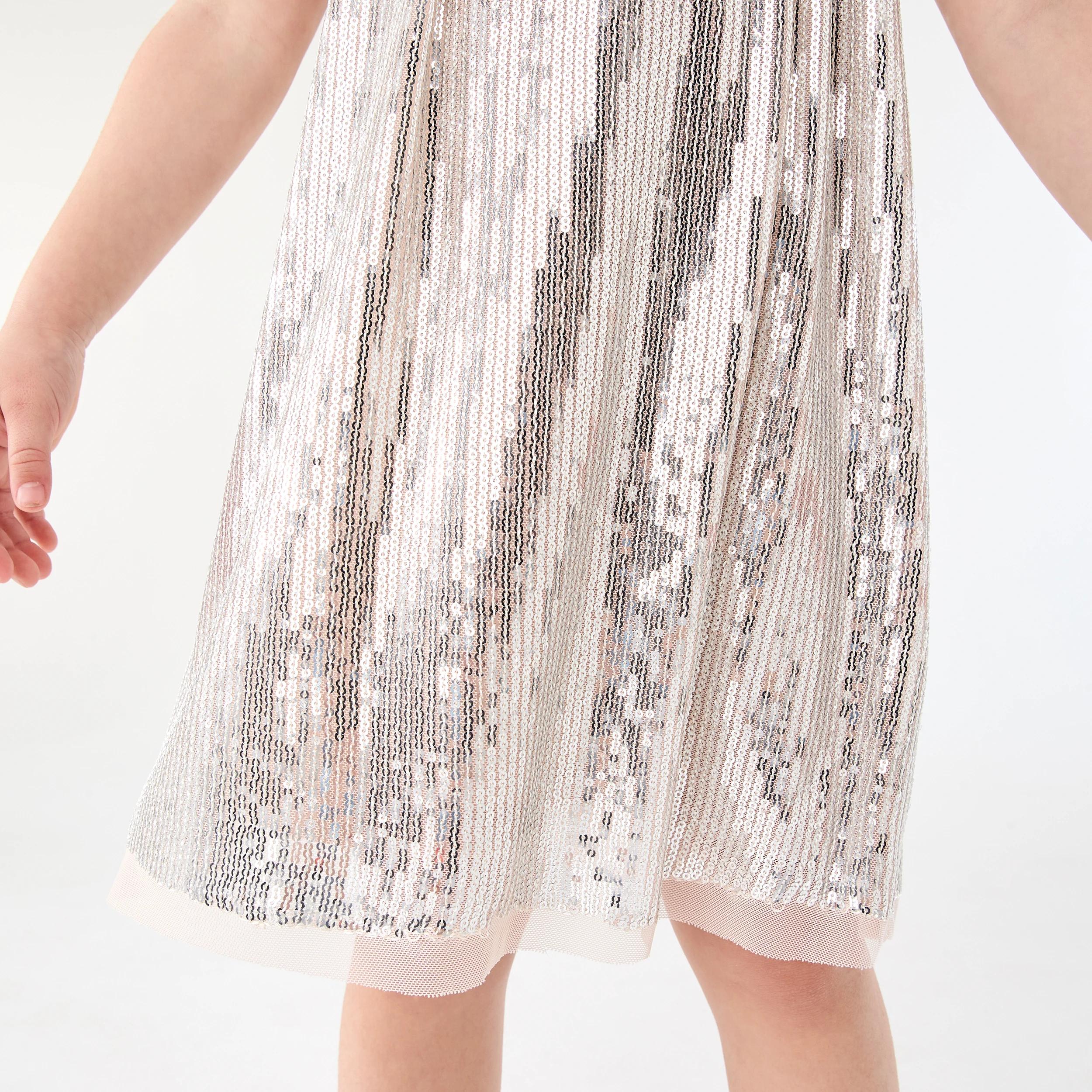 6 Sequin Party Dress Goldsequin, 6 of 8