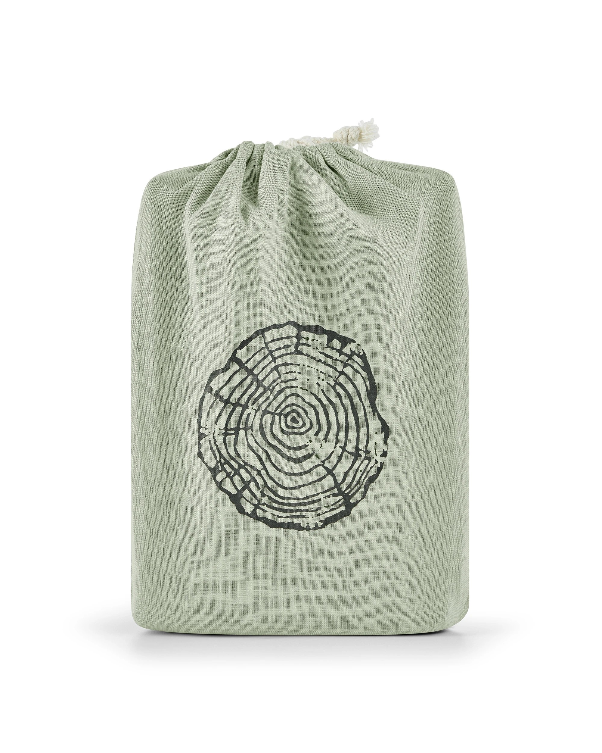 5 Natural Home 100% European Flax Linen Standard Pillowcase Twin Pack - Willow Green, 5 of 5