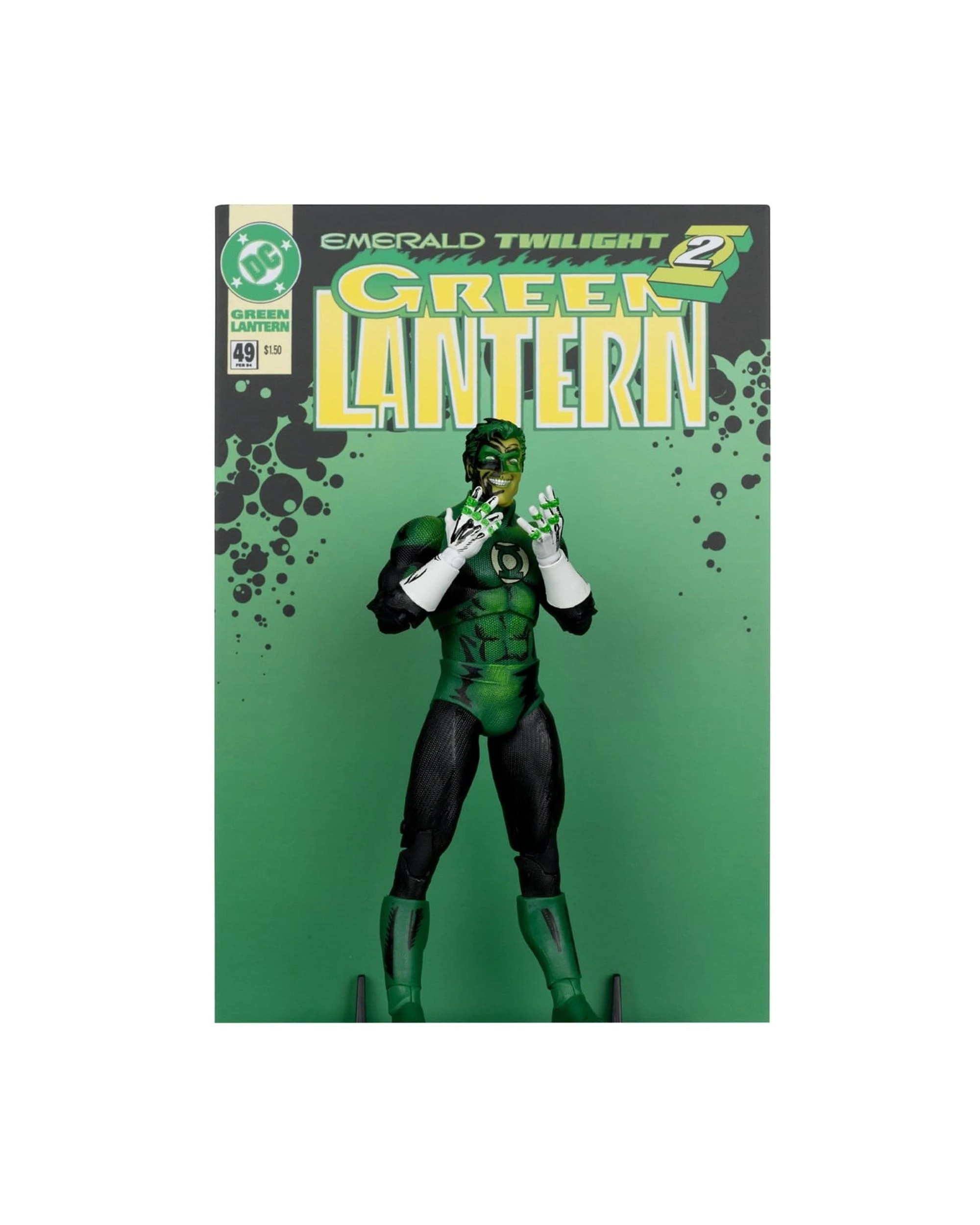 7 DC Multiverse Gold Label Cover Recreations Emerald Twilight Green Lantern 7 inch Action Figure, 7 of 10