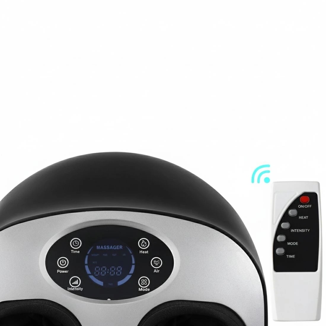 4 Livemor Kneading Heated Foot Massager Electric Massagers - Black, 4 of 5
