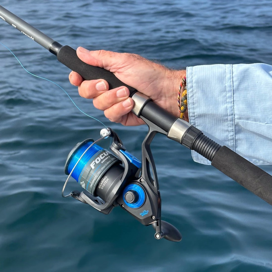 8 Jarvis Walker Focus Series 2 Boat Combo - 6.6ft., Black and Blue, 8 of 9