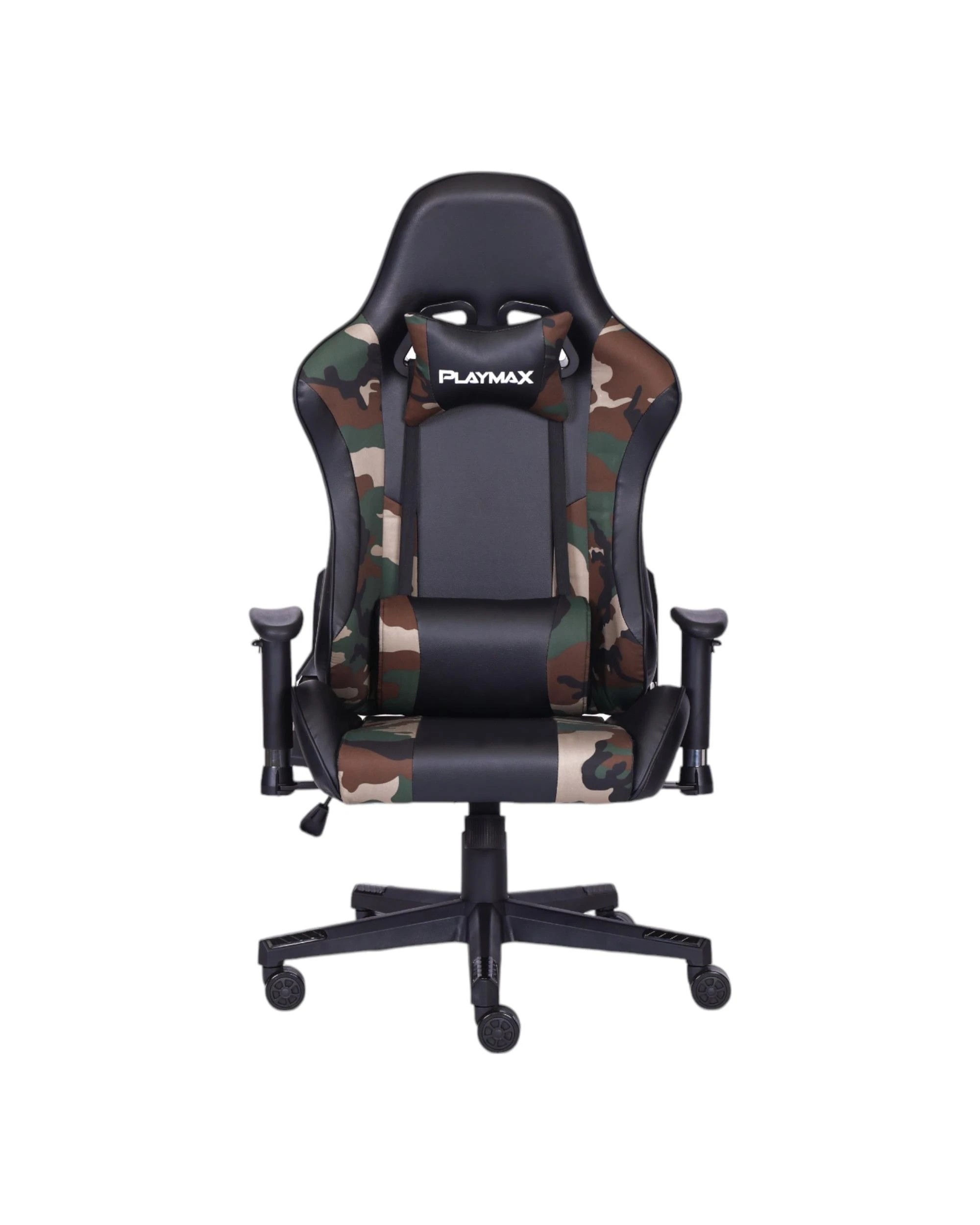 2 Playmax Elite Fabric Gaming Chair - Jungle Camo - Multi, 2 of 10