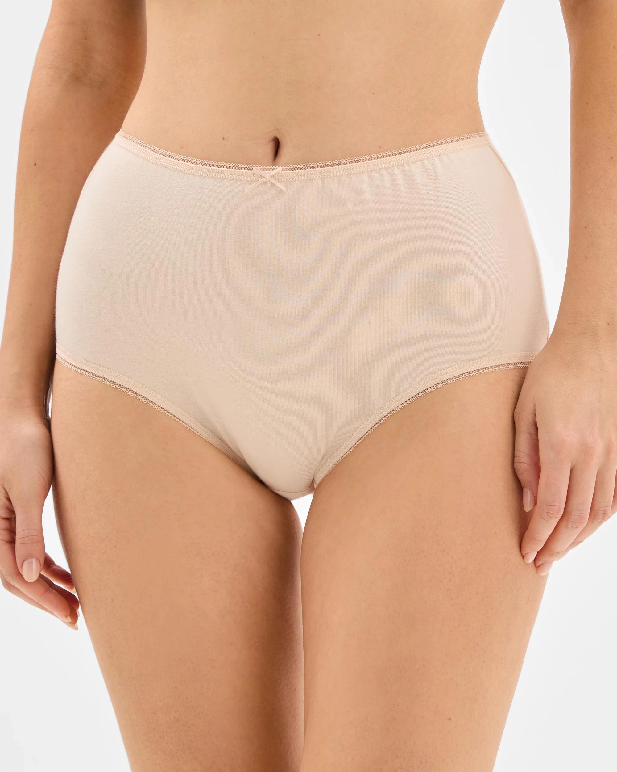 2 Target Woman Australian Cotton Womens Full Briefs 5 Pack BLUE/PAISLEY/GEO/WHITE/NEUTRAL, 2 of 5