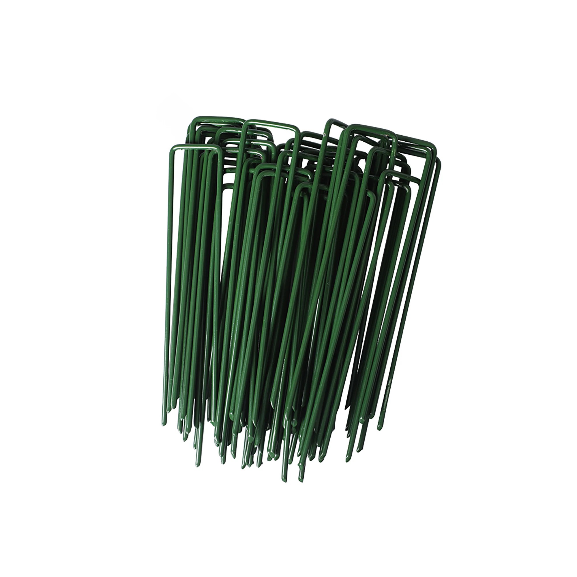 1 Marlow 50Pcs Synthetic Artificial Grass Pins Turf Pegs U Fastening Lawn Weed Mat, 1 of 5