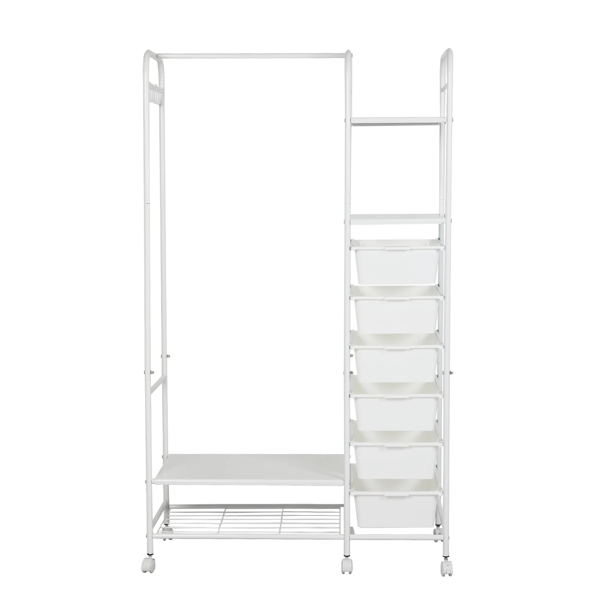 2 Levede Heavy Duty Metal Clothes Rail Rack Garment Stand Steel Open Wardrobe 94cm, 2 of 9