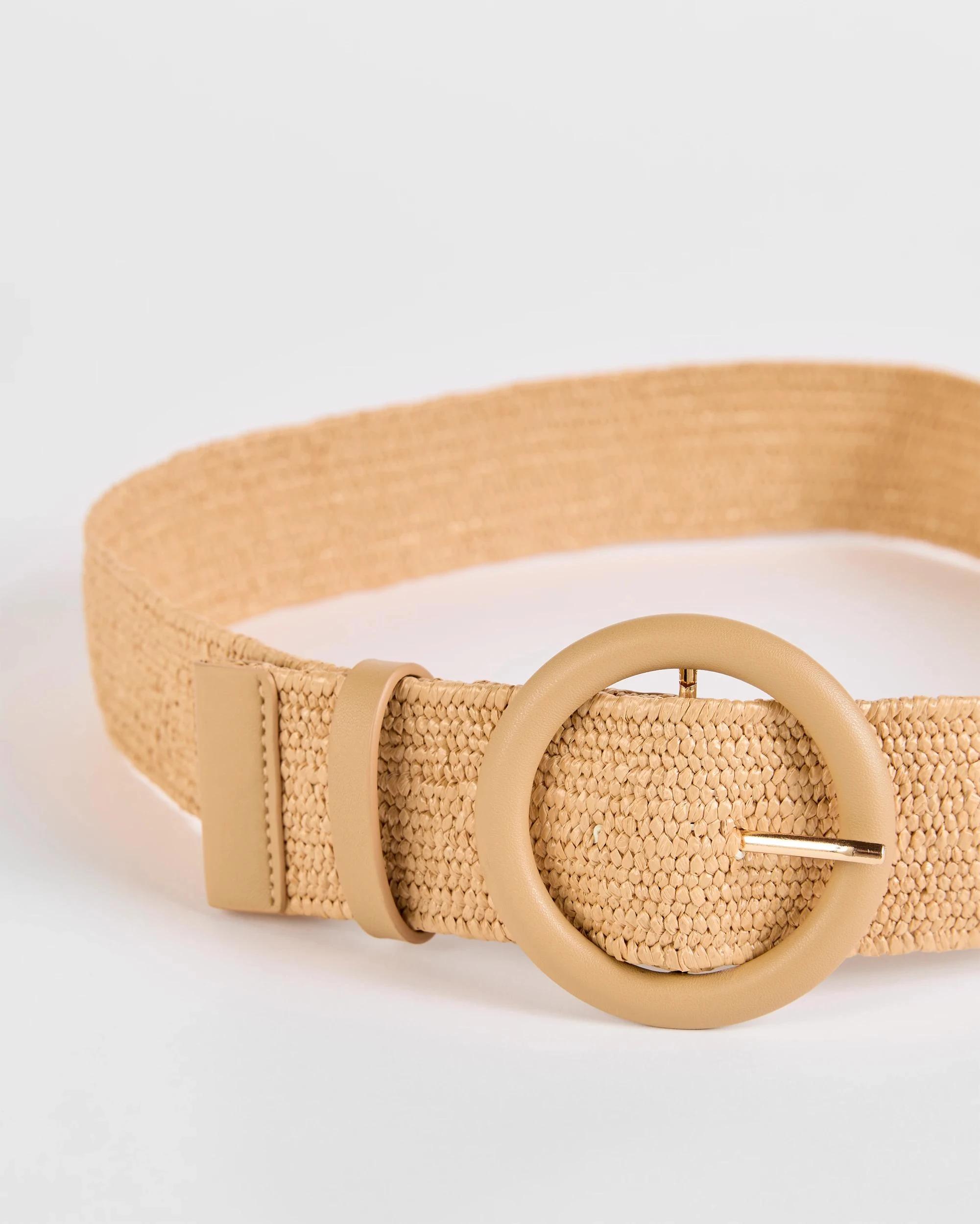 2 Target Summer Stretch Circle Buckle Belt NATURAL, 2 of 2