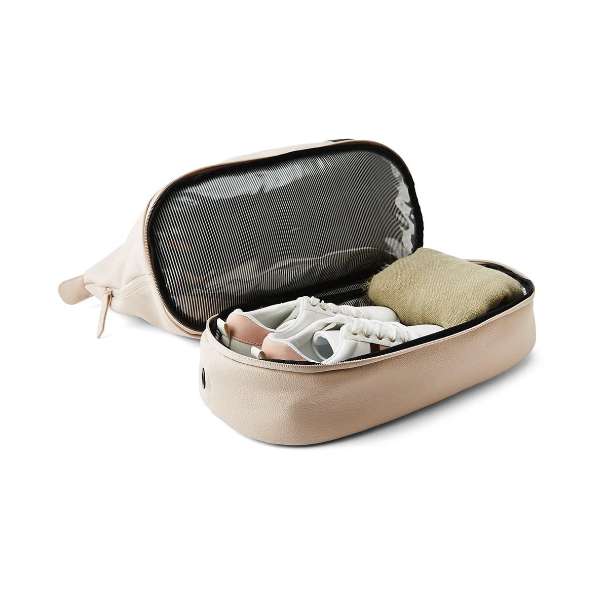 6 PU Weekender Bag - Beige, 6 of 10