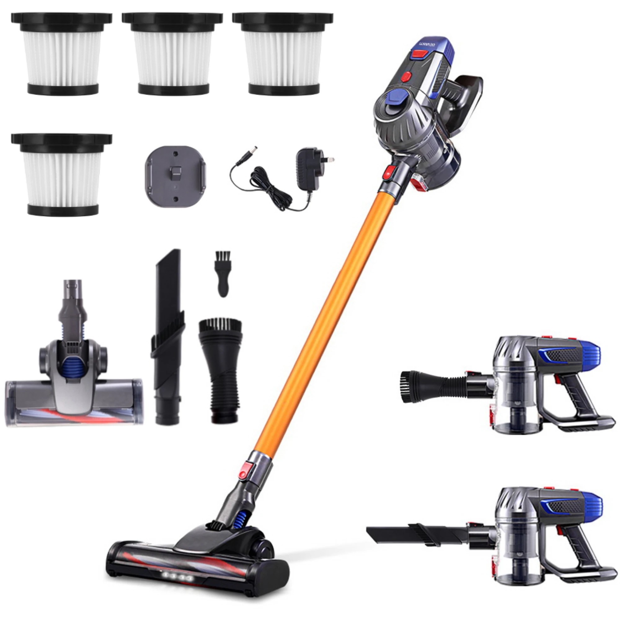 8 Devanti Stick Vacuum Cleaner Bagless Cordless 150W - Gold, 8 of 8