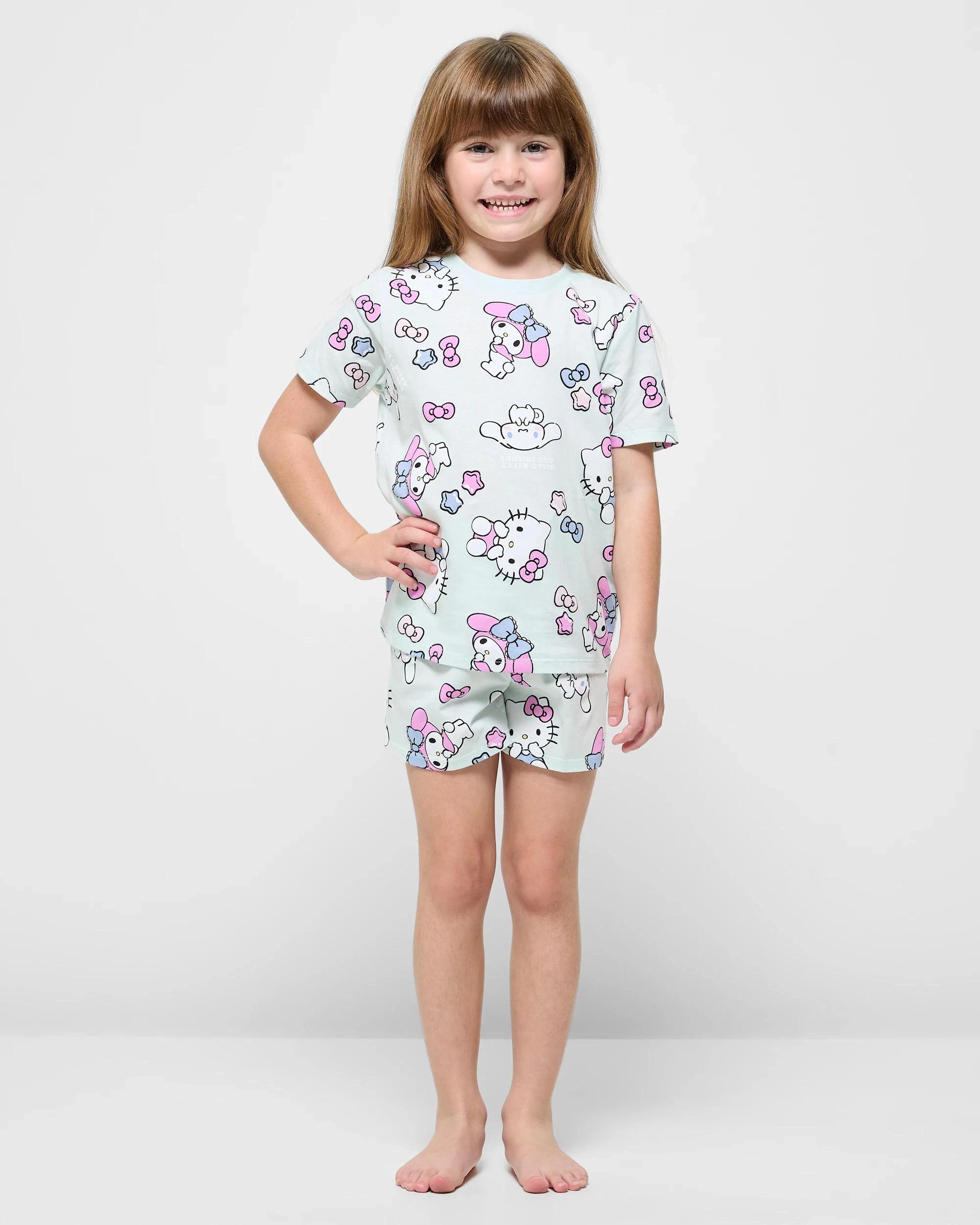 3 Hello Kitty Australian Cotton Younger Girls Pyjama Set 2 Pack HELLO KITTY, 3 of 7