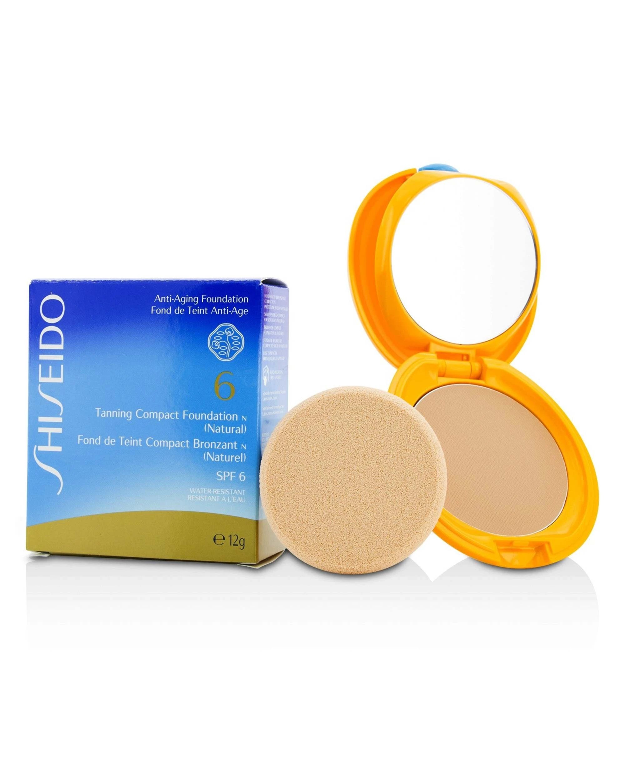 1 Shiseido Tanning Compact Foundation N SPF10 - 12g/0.4oz - Natural, 1 of 4