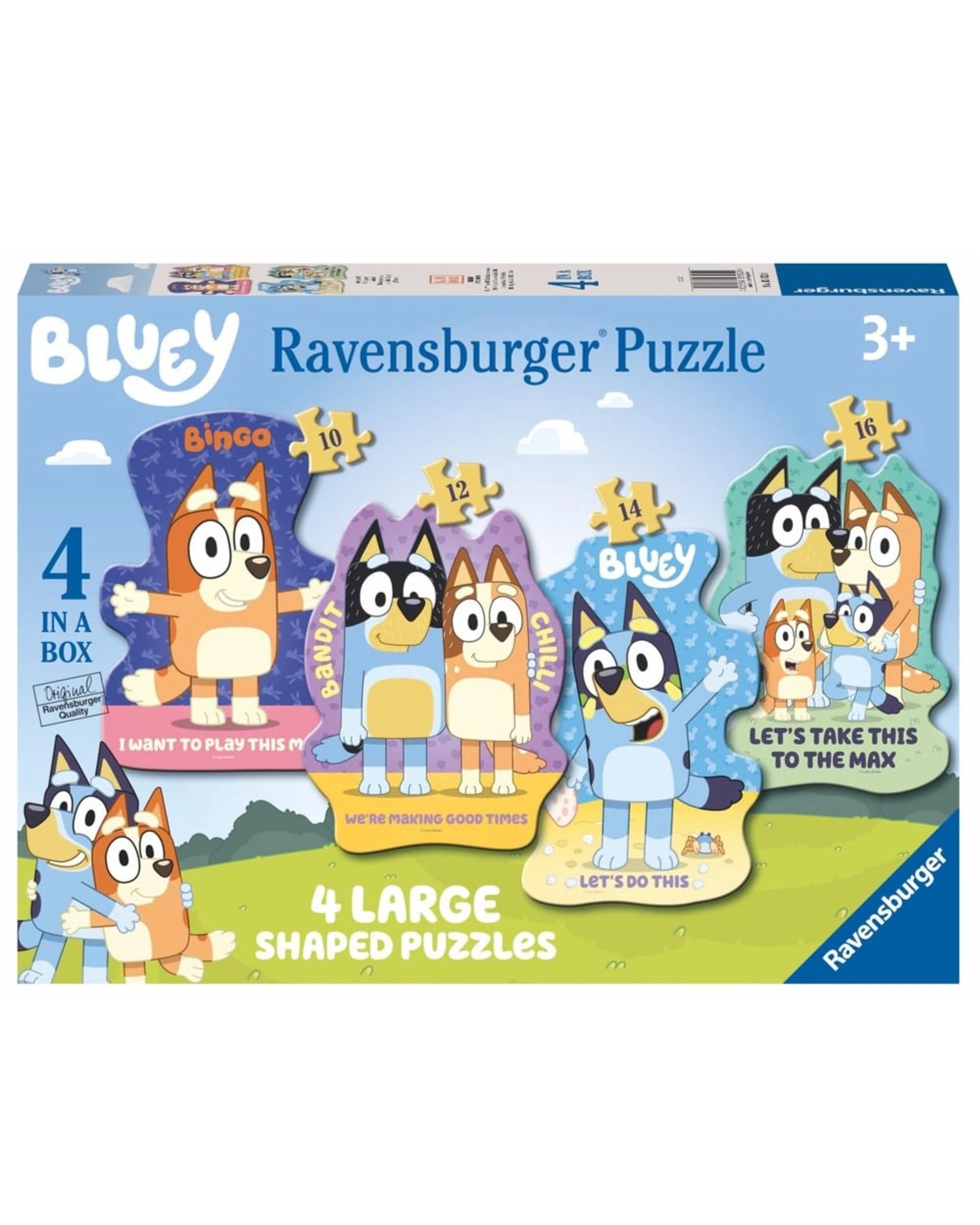 1 Ravensburger Bluey 4 Large Shaped Jigsaw Puzzle, 1 of 1