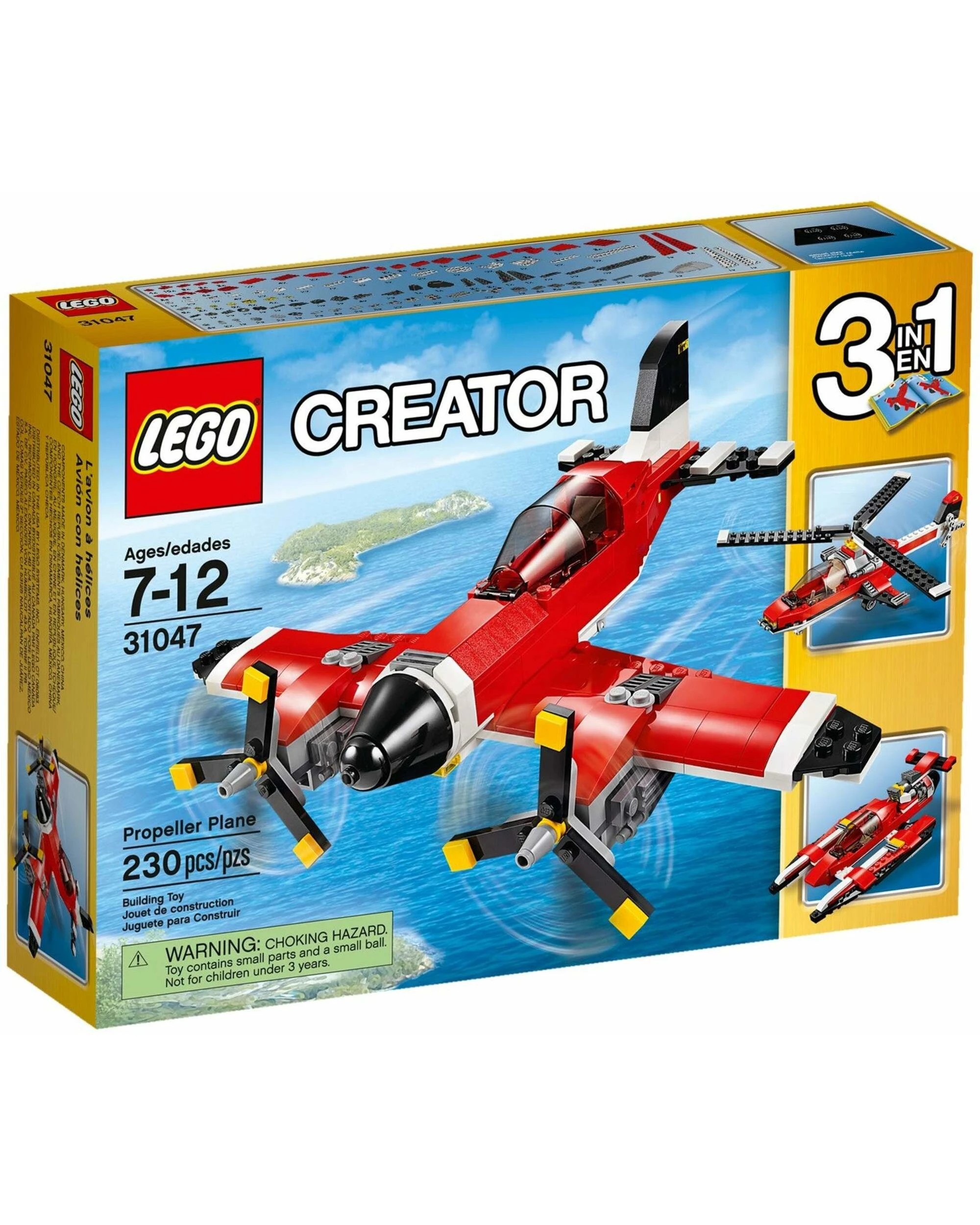 1 LEGO 31047 3-in-1 Propeller Plane, Hydroplane, Helicopter, 1 of 5