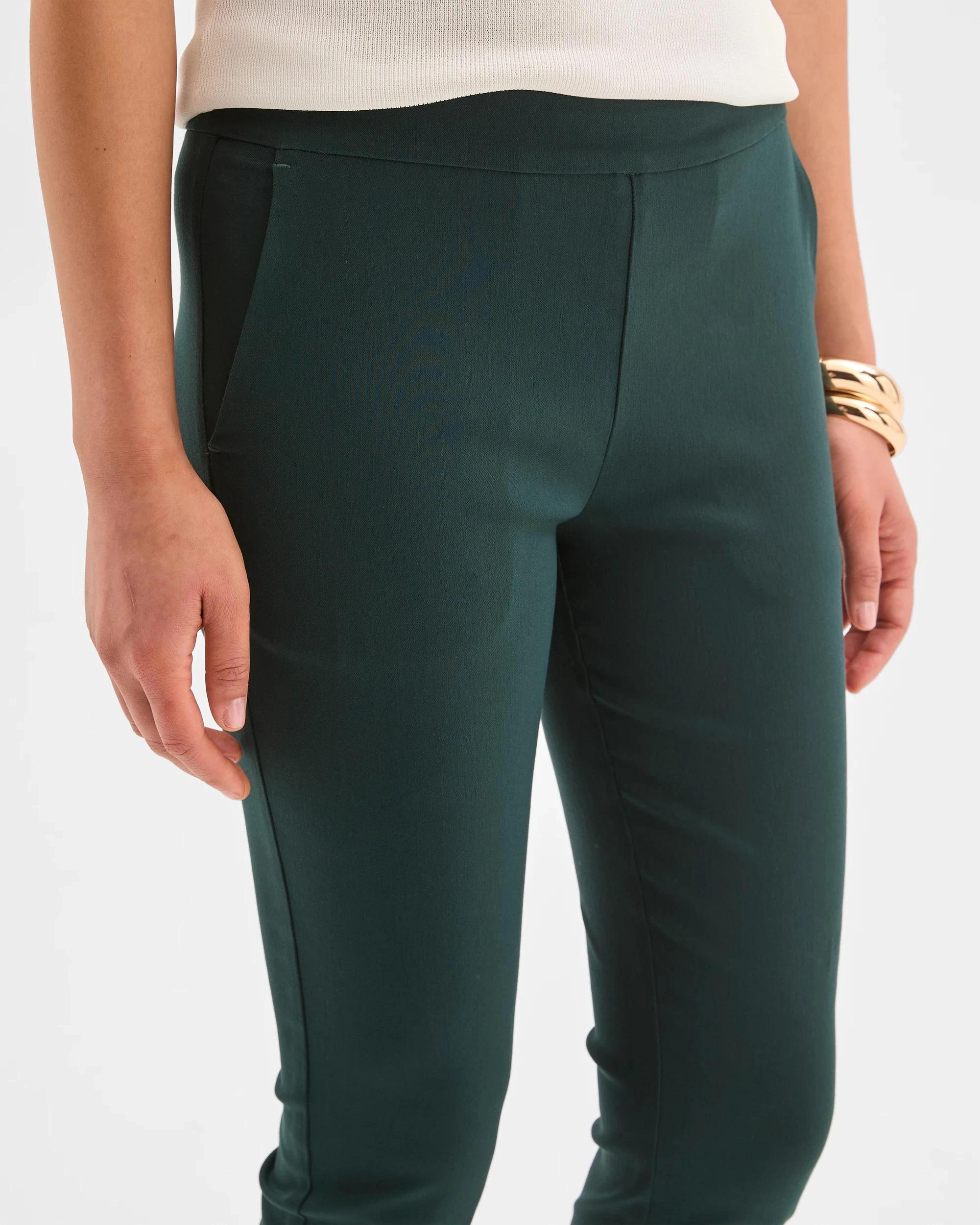 7 Preview Carrie Bengaline Ankle Length Pants MID JADE, 7 of 7