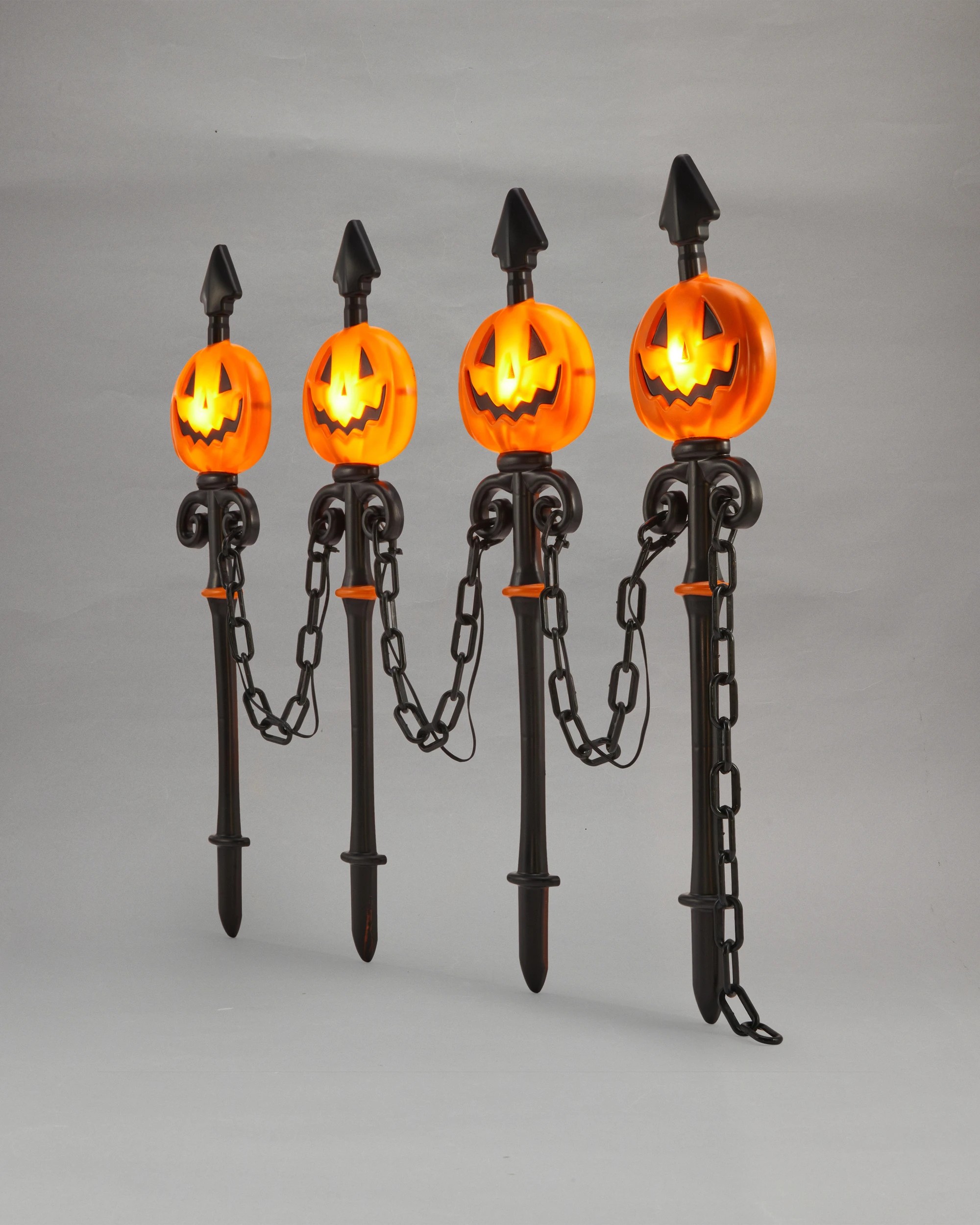 1 4 Pack Battery Operated LED Light Up Fence Stakes, 1 of 8