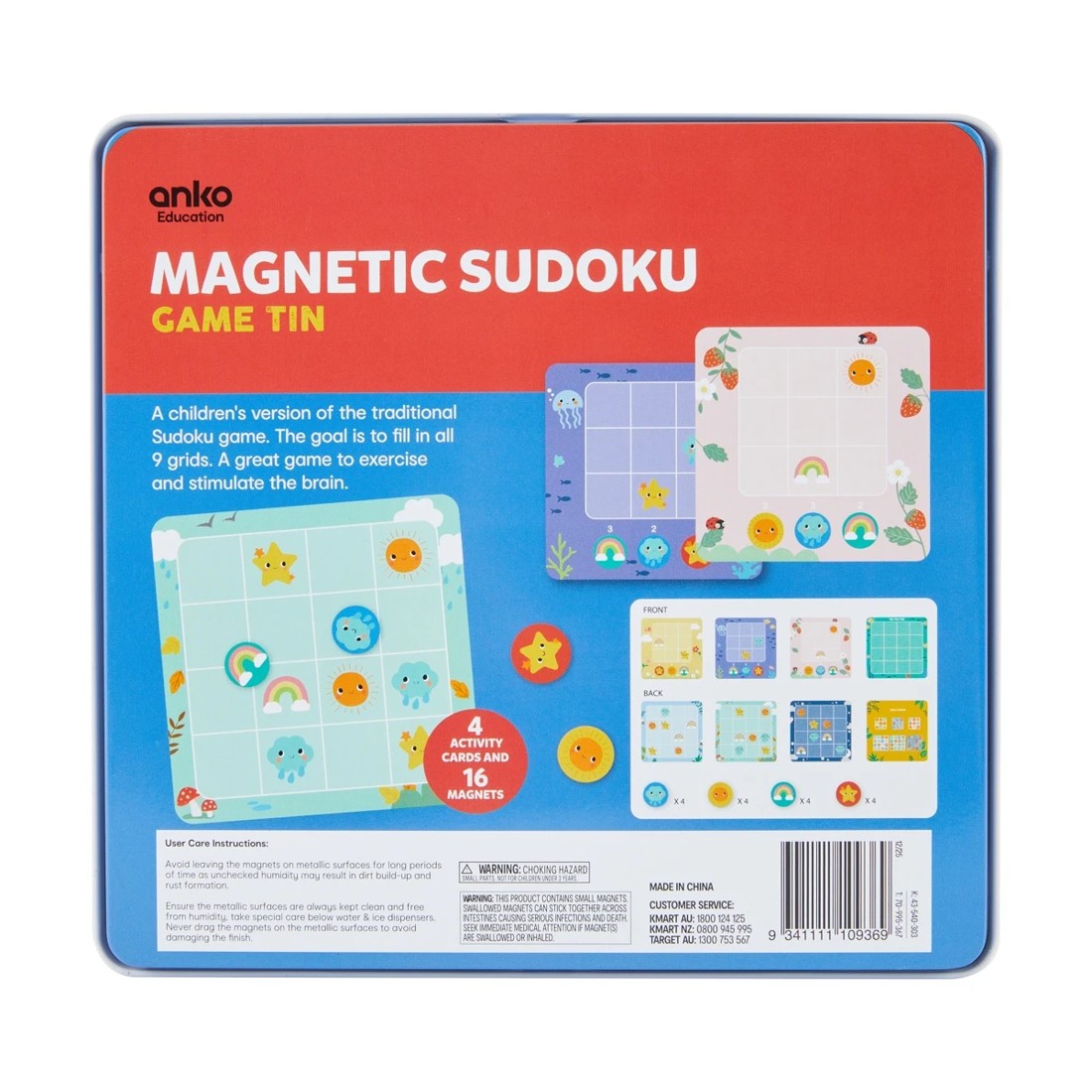 9 Magnetic Sudoku Game Tin, 9 of 9