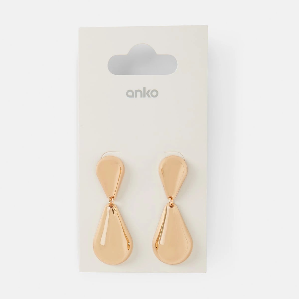 5 Hourglass Drop Earrings - Gold Tone, 5 of 5