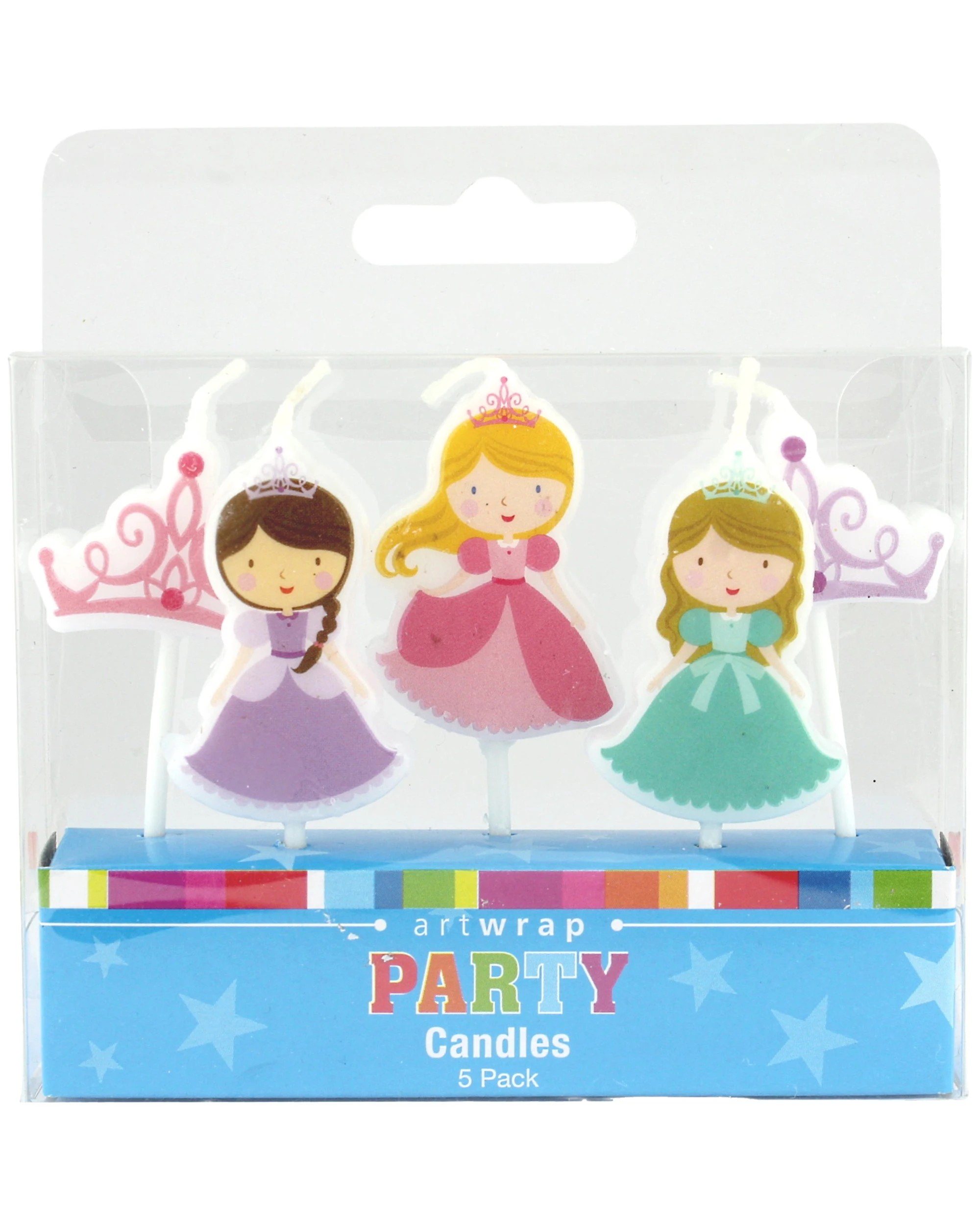 1 Artwrap Princess & Tiara Candles Set of 5, 1 of 1